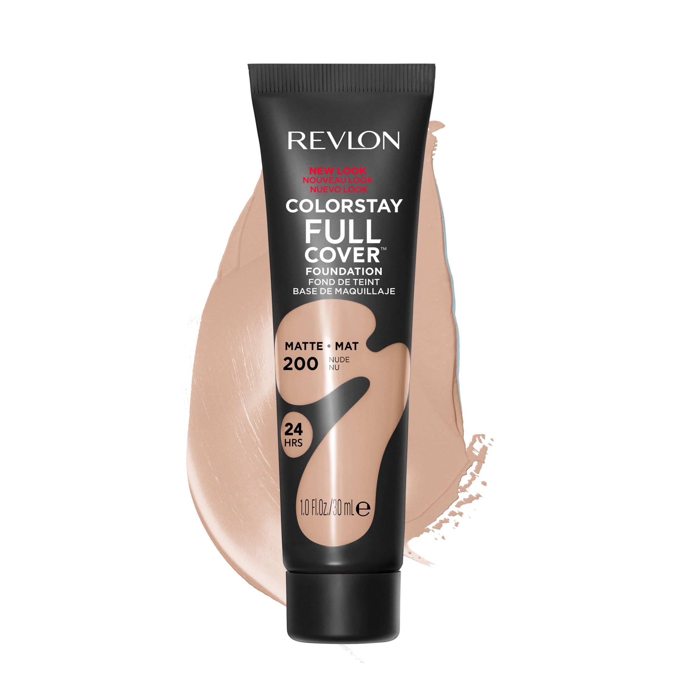 Revlon ColorStay Full Coverage Cream Foundation, Matte Finish, Long-wearing Formula (200 Nude, 1.0 fl oz) wv3cu