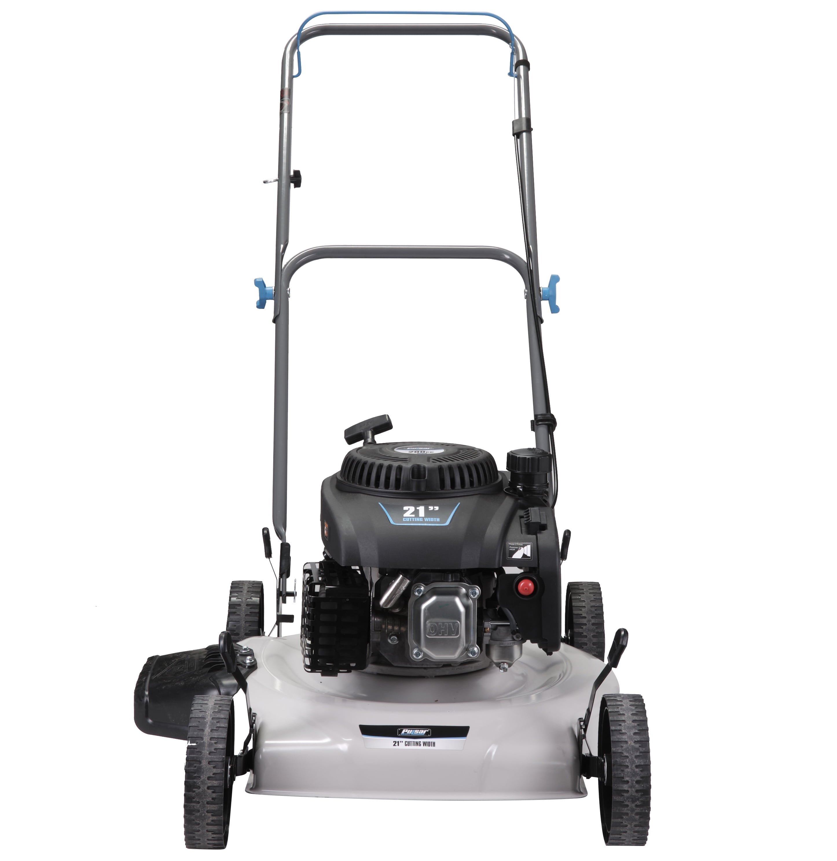 Pulsar 21 in Gas Push Lawn Mower with 200cc OHV Engine and Side Discharge (White, 21 in) nxful
