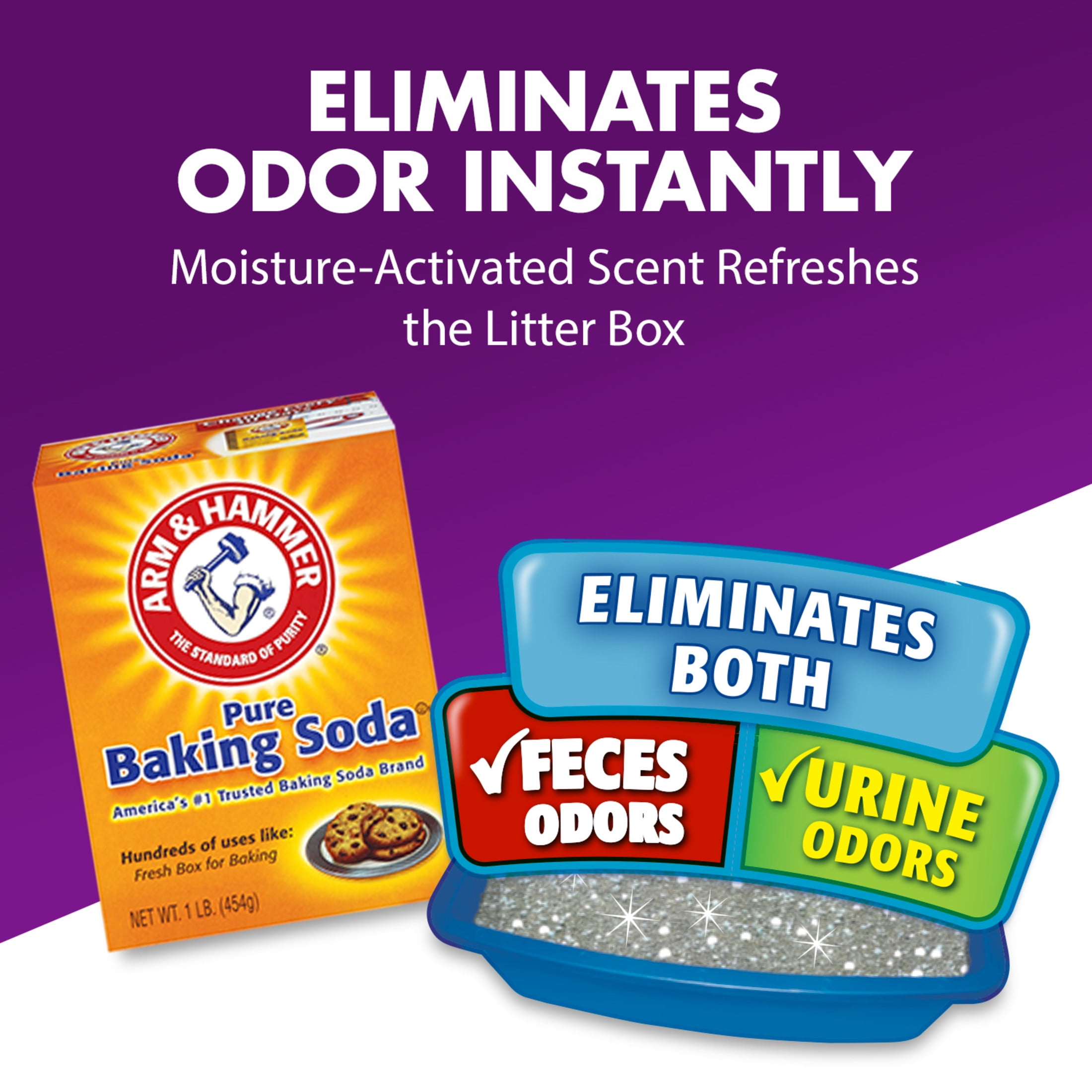 ARM & HAMMER Double Duty Cat Litter Deodorizer and Pet Odor Eliminator (33 oz) cby60