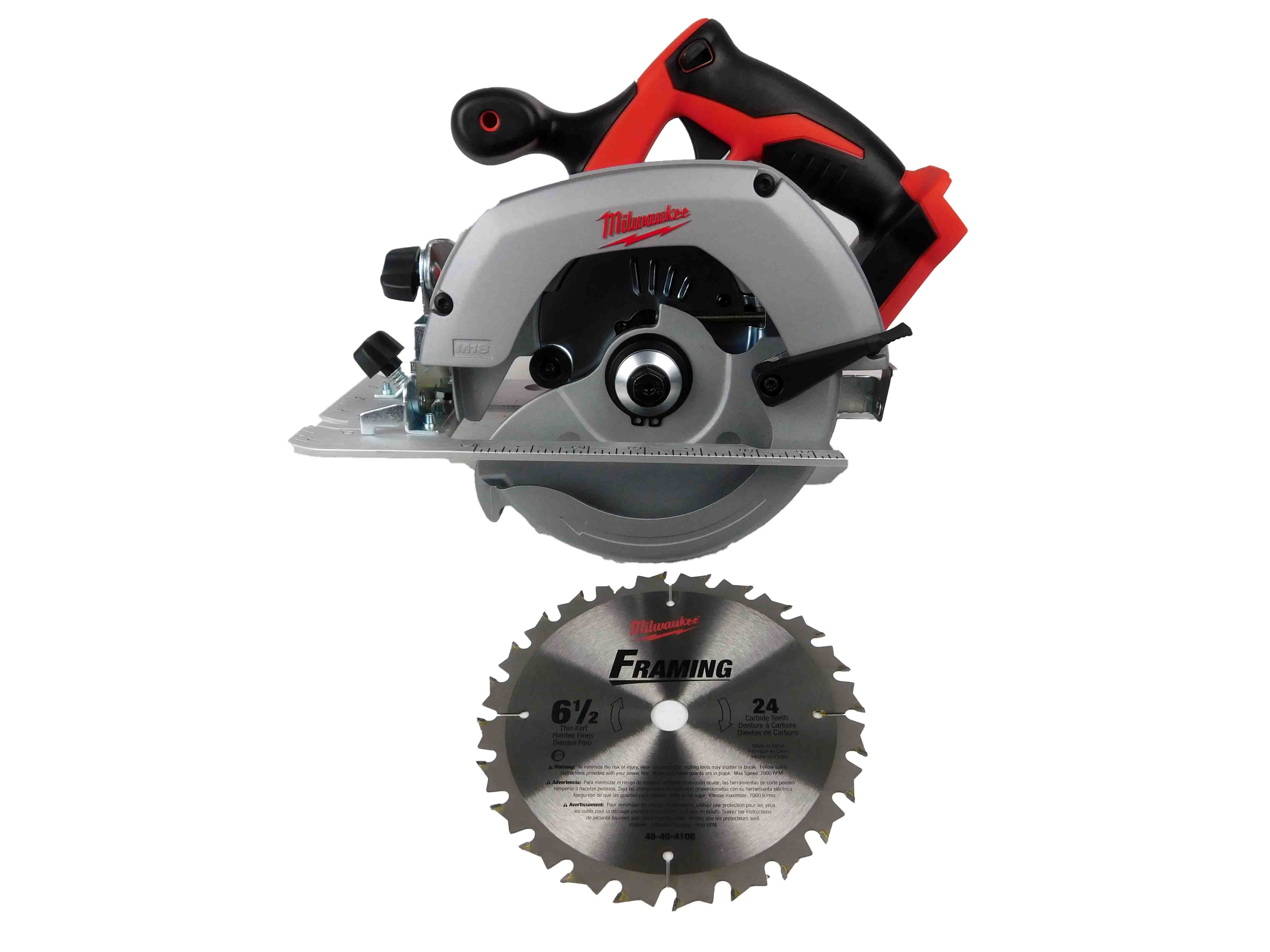 Milwaukee M18 Cordless Circular Saw, 18V Power Tool with 6-1/2 in Blade (Bare Tool) 63irq