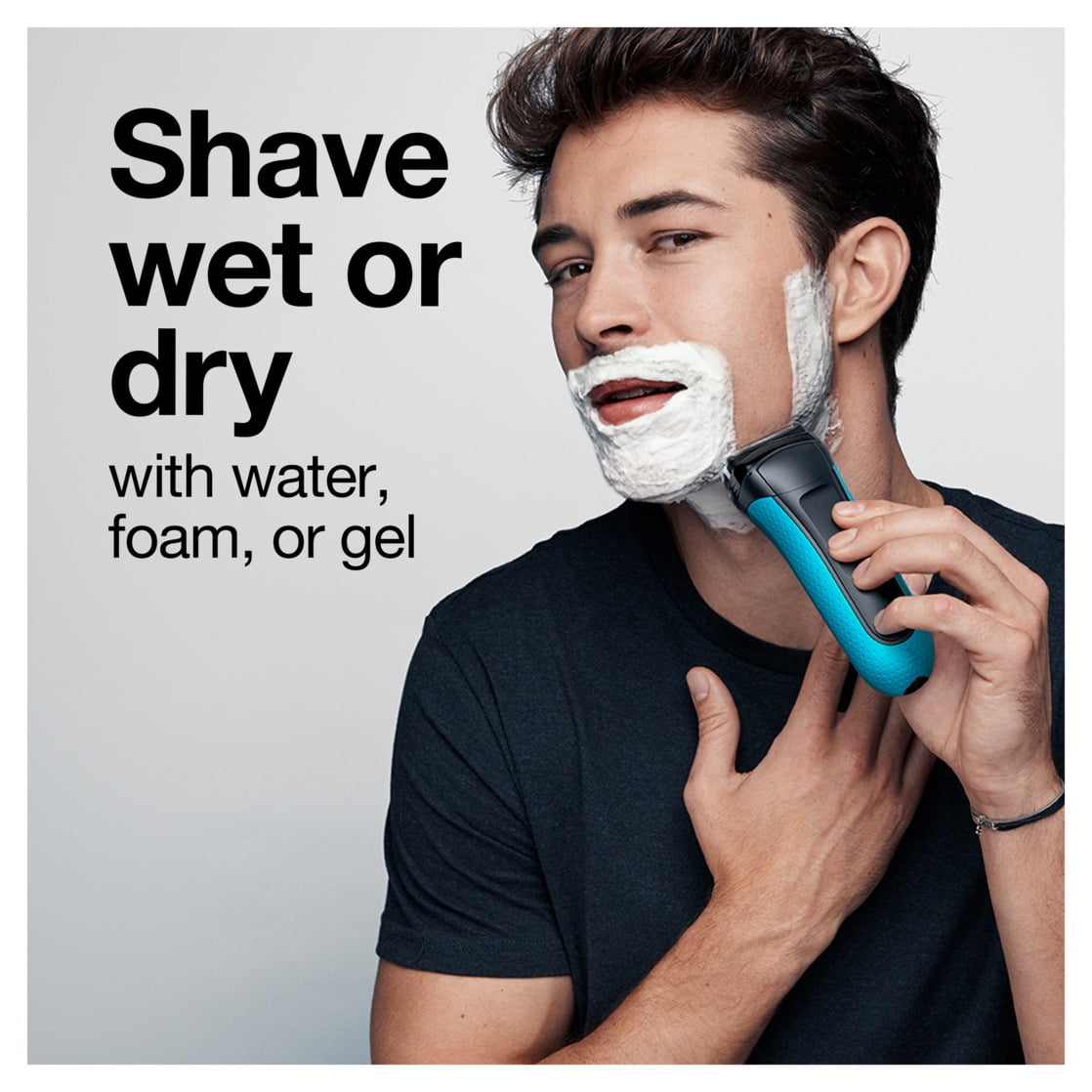 Braun Series 3 ProSkin 3040s Electric Shaver, Wet & Dry Grooming Kit with Precision Trimmer (Blue) qalb6