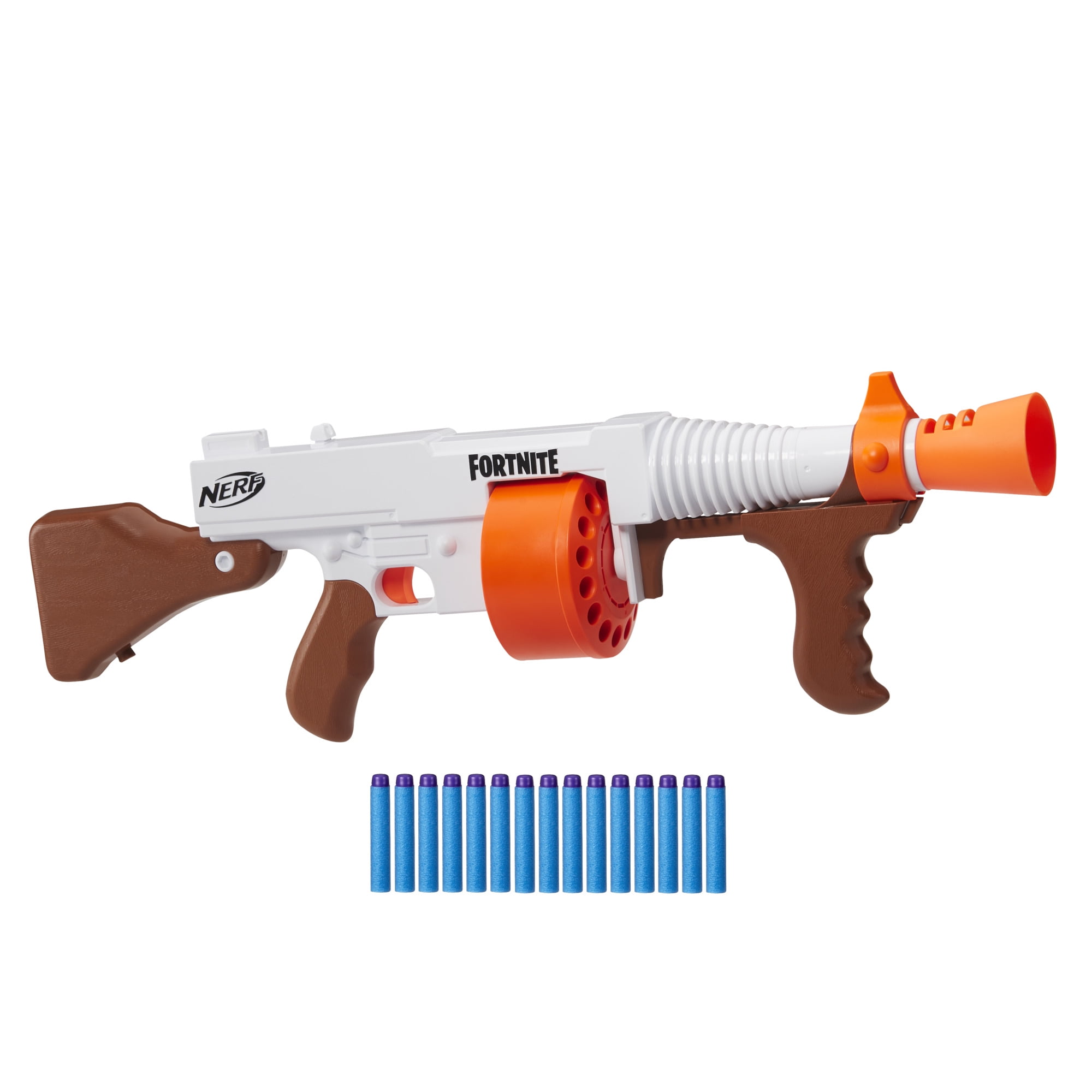 Nerf Fortnite DG Blaster with Rotating 15-Dart Drum and Pump Action (15-Pack) xc45y