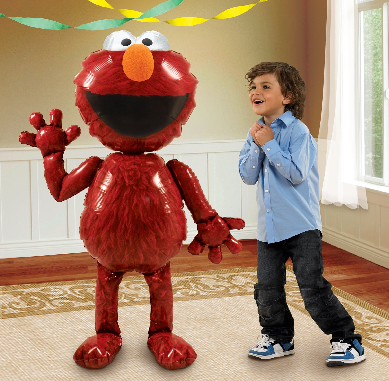 Anagram Elmo AirWalker Foil Balloon Party Decoration (Red, 54 in) 4agai