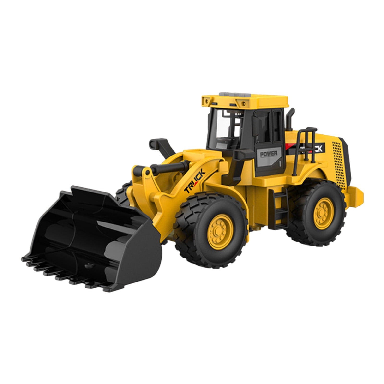 Fuebueo Push and Go Construction Excavator Toy for Toddlers (Yellow, 1 Pack) ul5ri