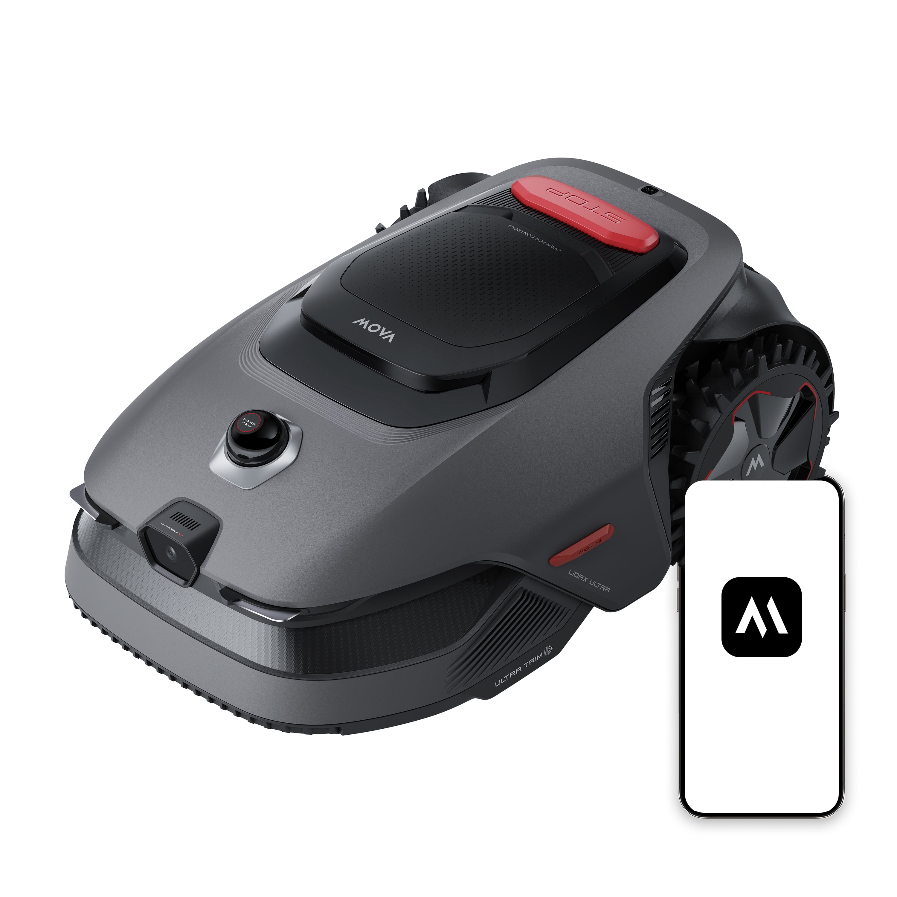 MOVA LiDAX Ultra 1000 Robotic Lawn Mower, AI-Powered 3D LiDAR Navigation, Edge Cutting, Smart Obstacle Avoidance (0.25 Acre) 6l729
