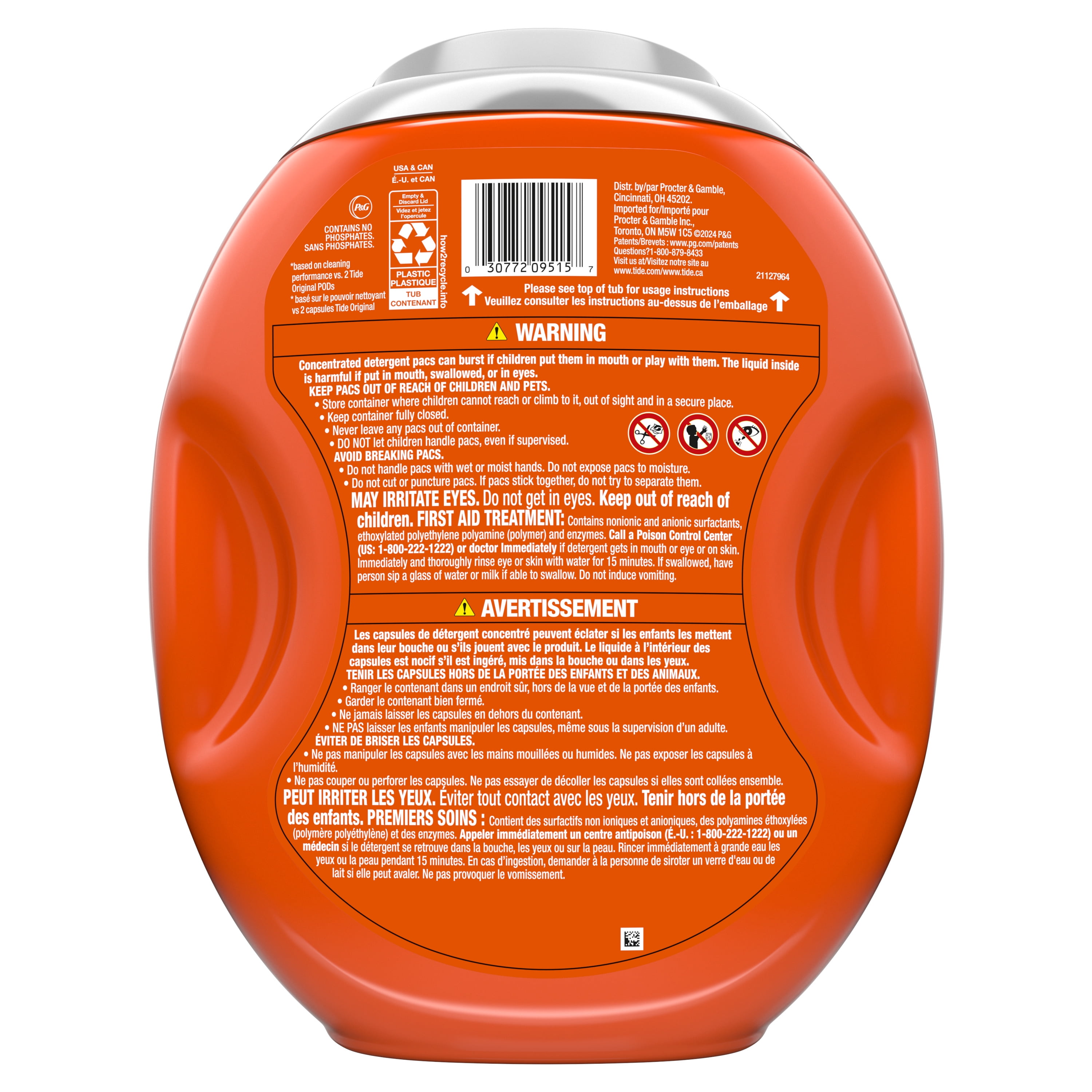 Tide Power PODS Laundry Detergent Pacs with Febreze Odor Eliminators, Spring & Renewal (45 Count) vr5sc