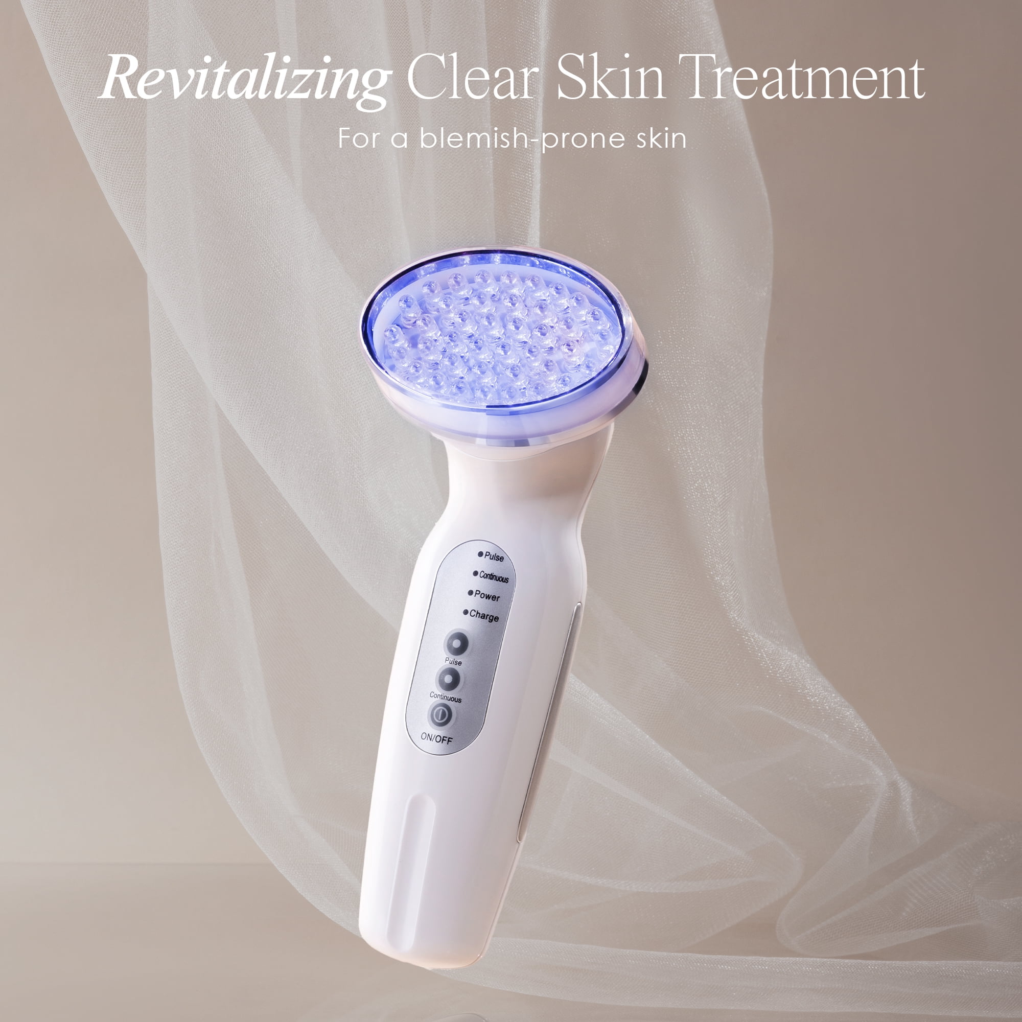 Project E Beauty Blue LED Light Therapy Device for Acne and Pore Minimizing (Blue, 1.15 lb) q8smj