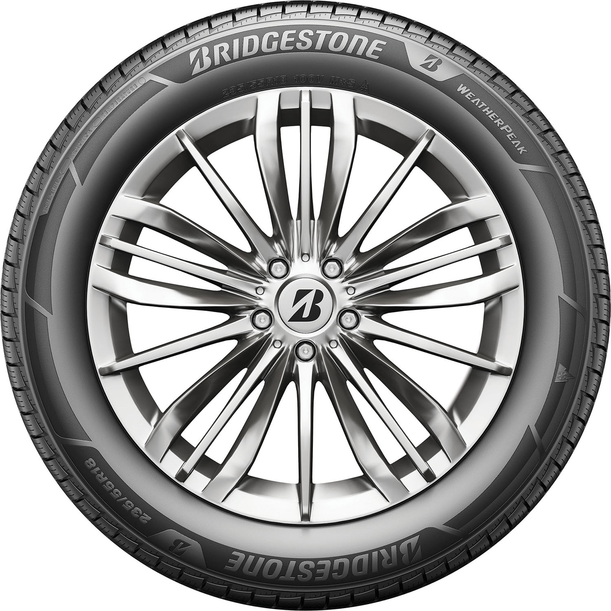 Bridgestone Weatherpeak All Weather Passenger Tire (235/55R18) hneqf