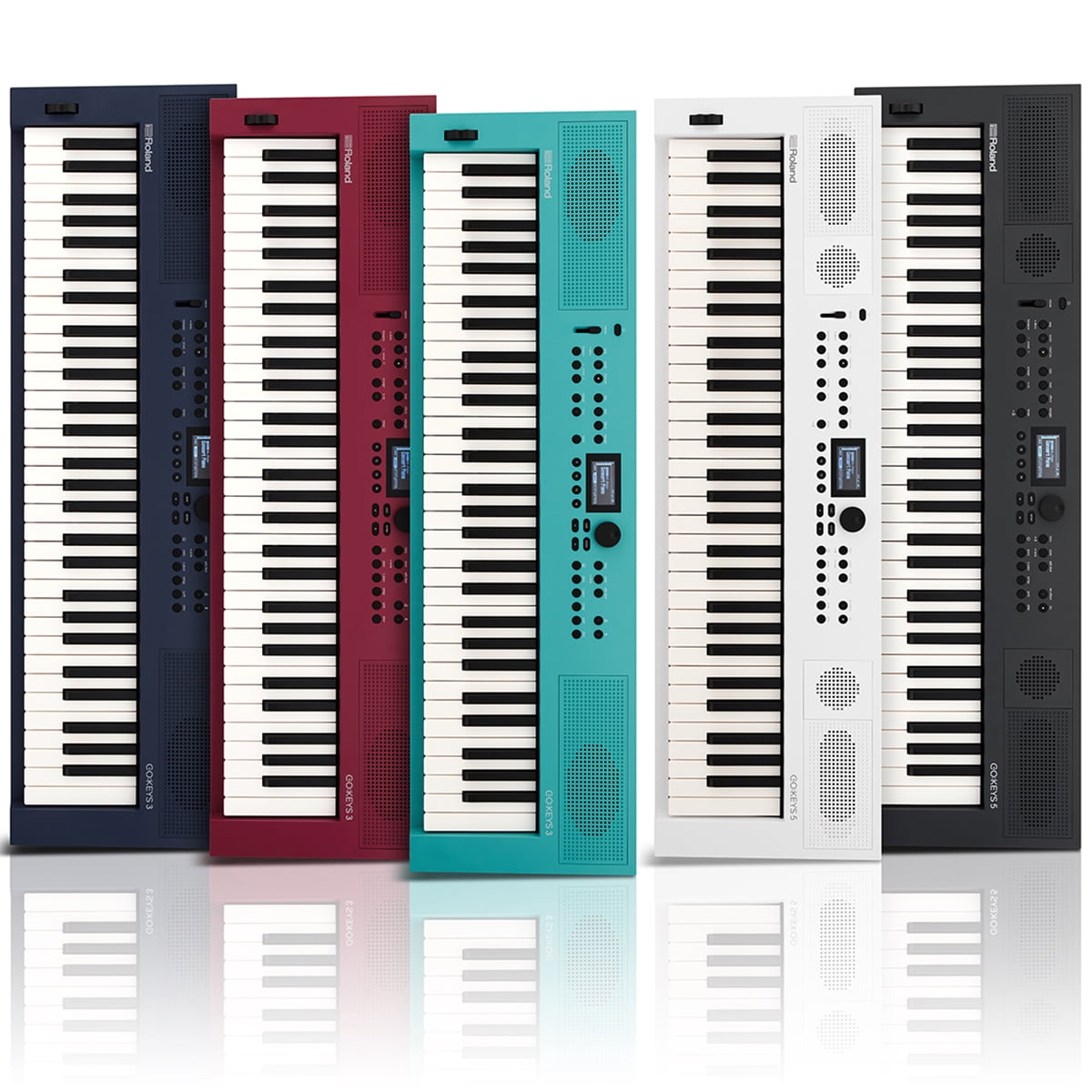 Roland GO:KEYS 3 Portable Music Creation Keyboard (61-Key, Turquoise) utoj1