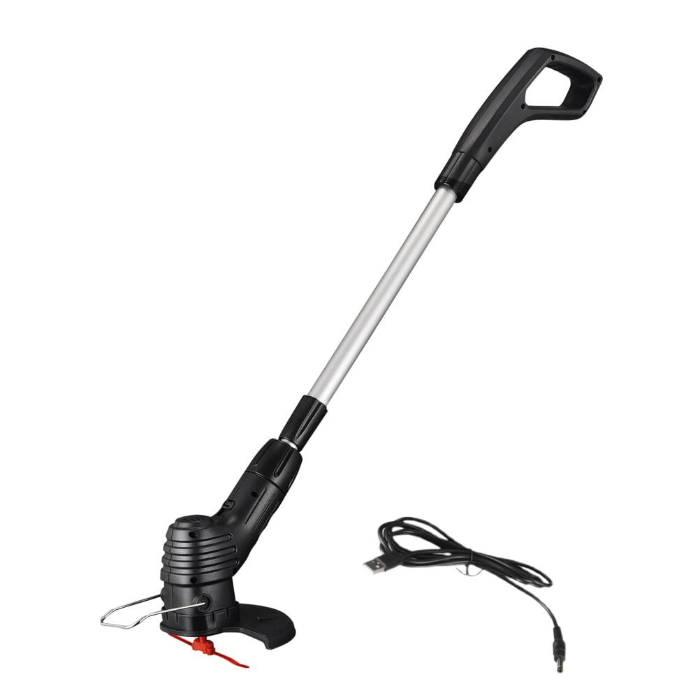 Tzilke Cordless Lawn Trimmer and Grass Edger for Garden Weed Control (Black, 18000 RPM) pspyo