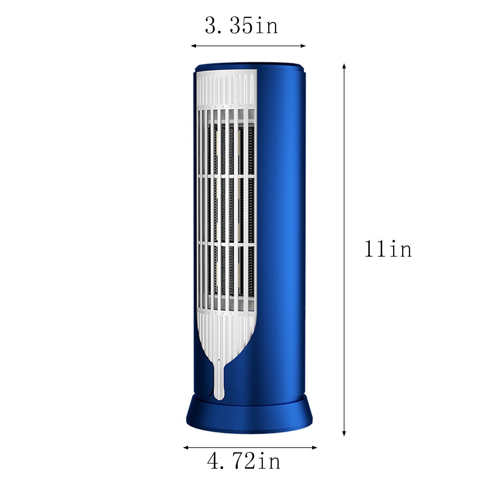 Wovilon Portable Electric Space Heater, Personal Desktop Heating Fan with Overheat Protection (Blue, 1 Unit) pn3ur
