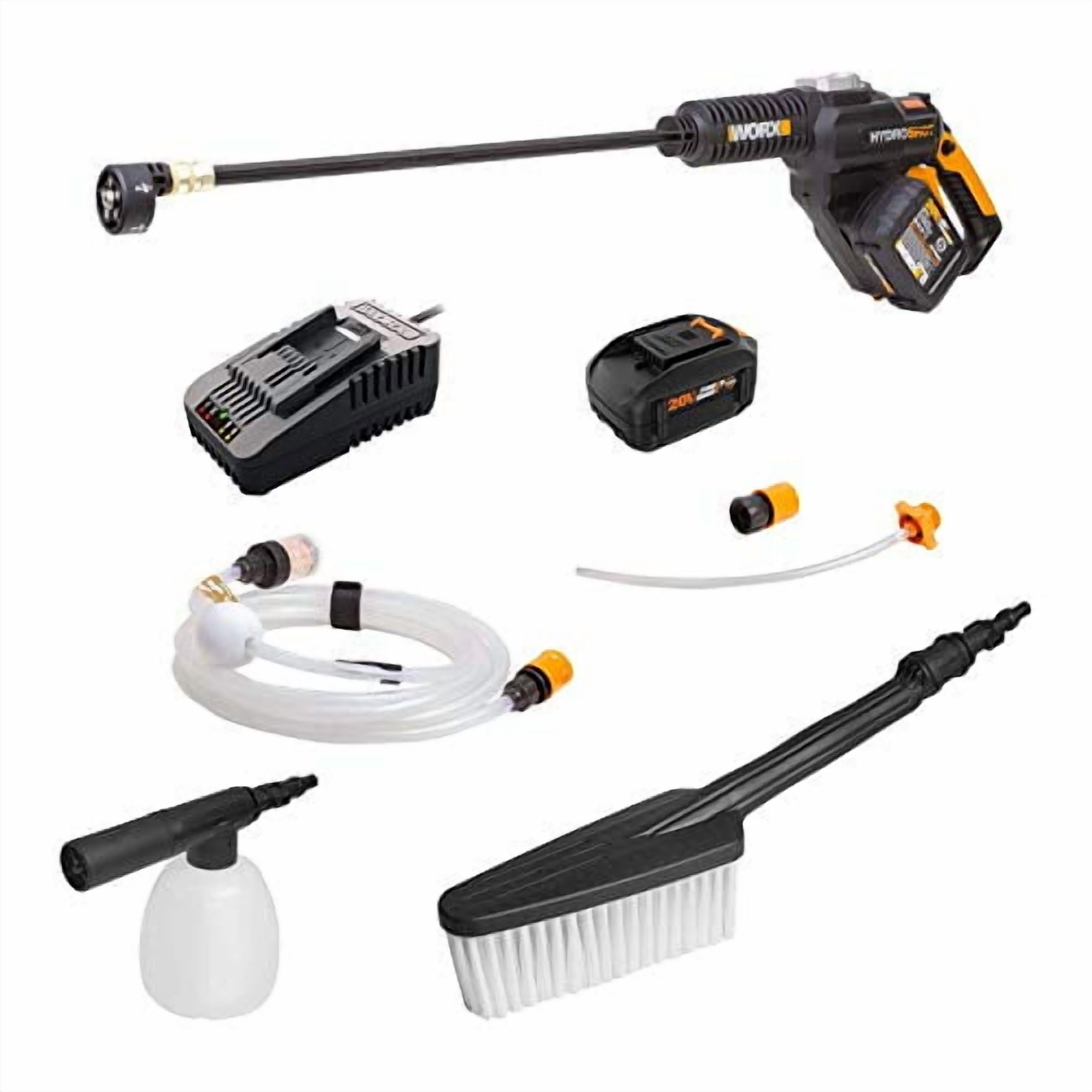 WORX 20V Brushless Hydroshot Cordless High Flow Pressure Washer (350 PSI, 5-in-1 Nozzle) frxip