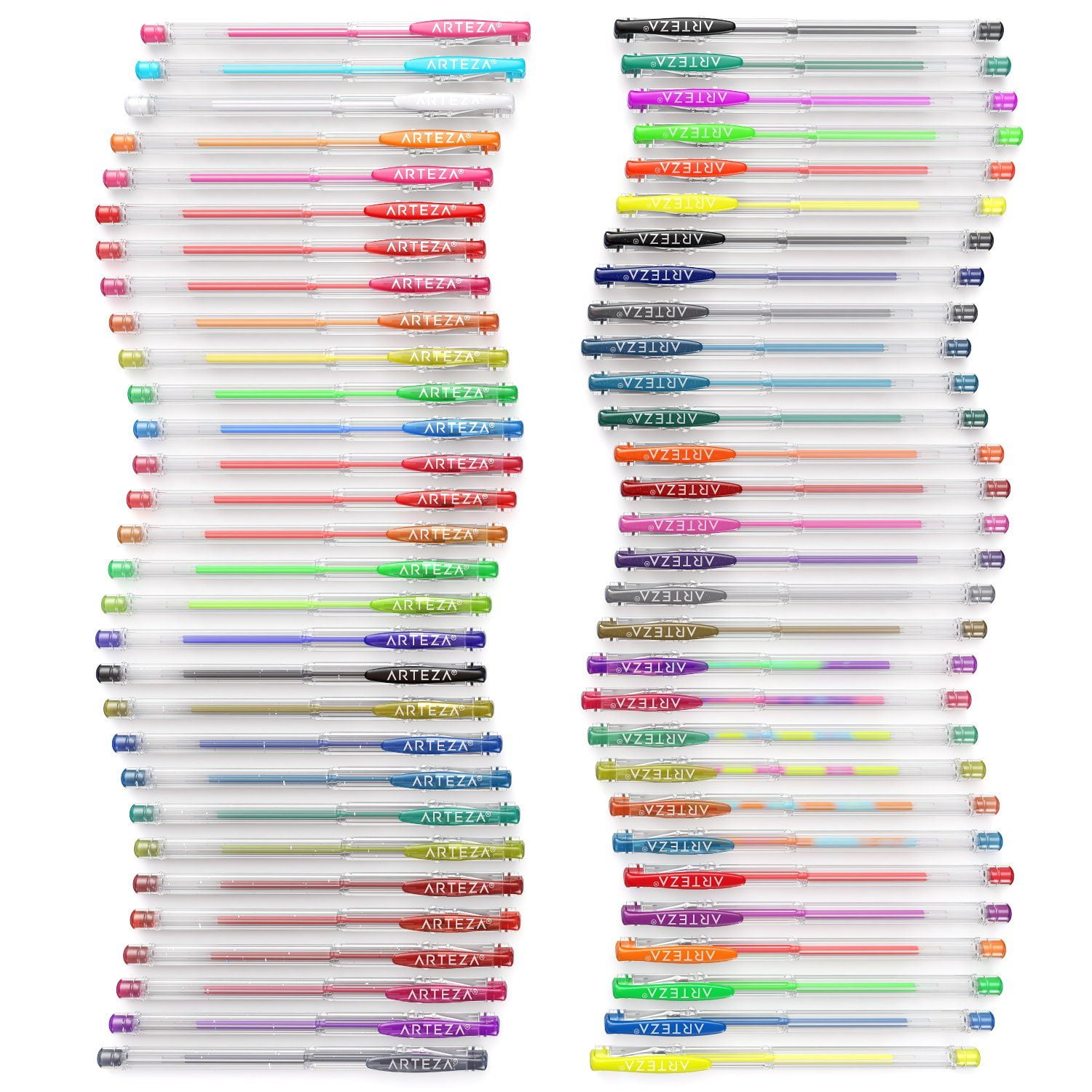 Arteza Gel Ink Pens Set, Smooth Flowing Professional Drawing and Journaling Pens (Assorted Colors, 60 Pack) 7dysj