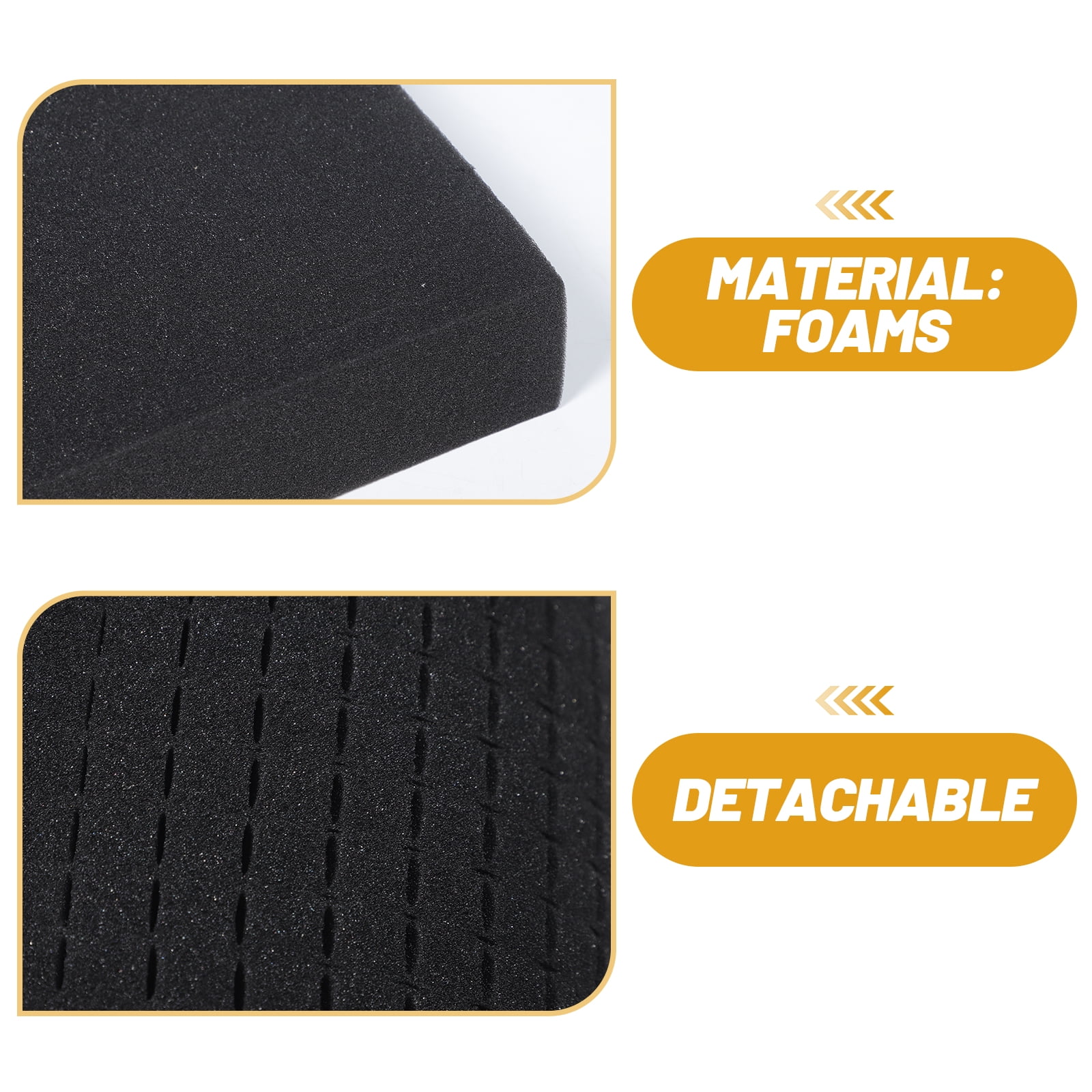 Generic Protective Foam Insert for Tool Box and Cup Drying Rack (Black, 12 in x 12 in) alrff