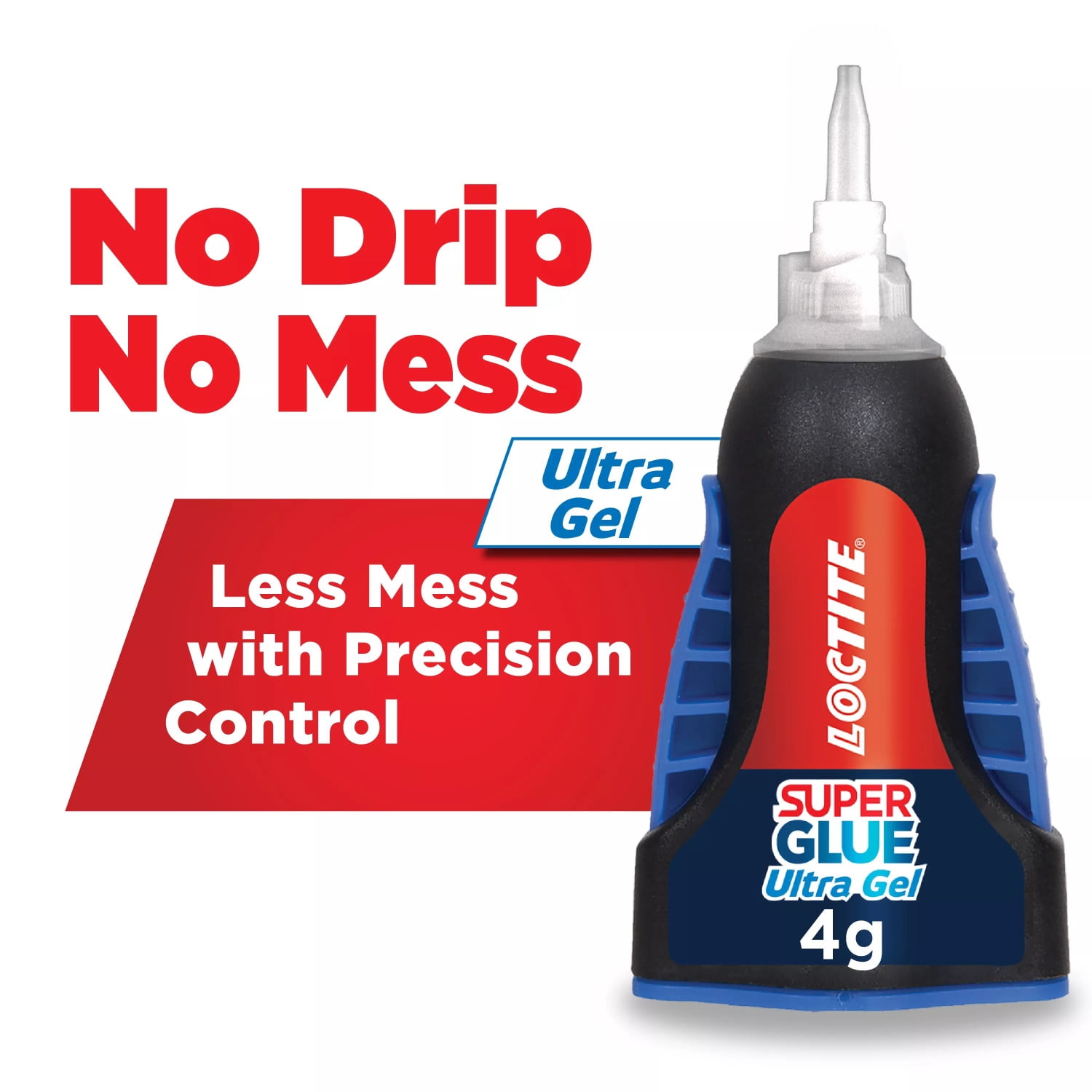 Loctite Super Glue Ultra Gel Control, Rubber Toughened Adhesive for Precision Repairs (Clear, 0.14 fl oz) igy19