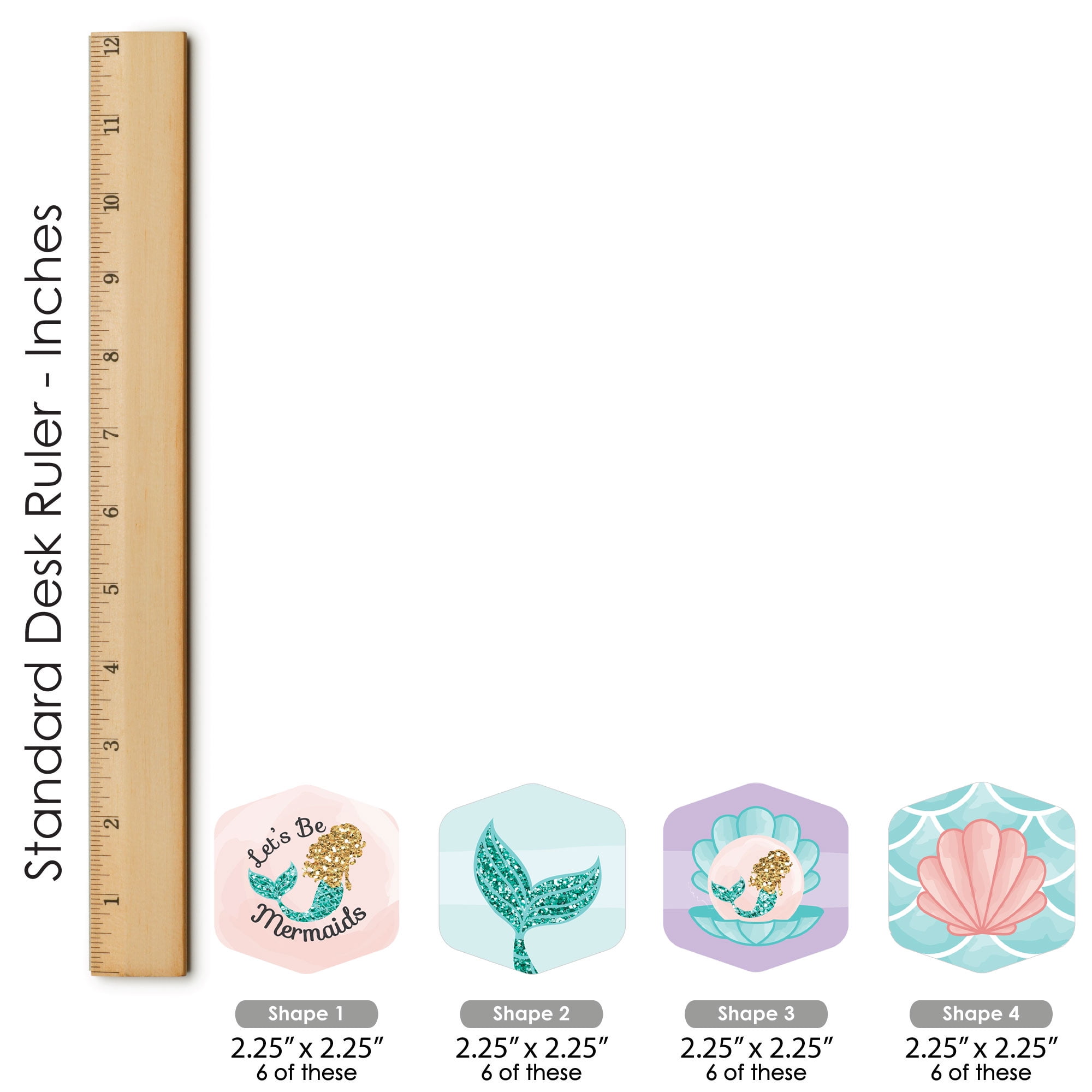 Big Dot of Happiness Let’s Be Mermaids Scavenger Hunt Game Set (48 Pieces, 7.5 in x 11 in) x7twq