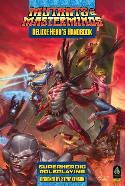Steve Kenson Mutants & Masterminds Deluxe Hero's Handbook Roleplaying Game Rulebook (Hardcover, 320 Pages) c6vrl
