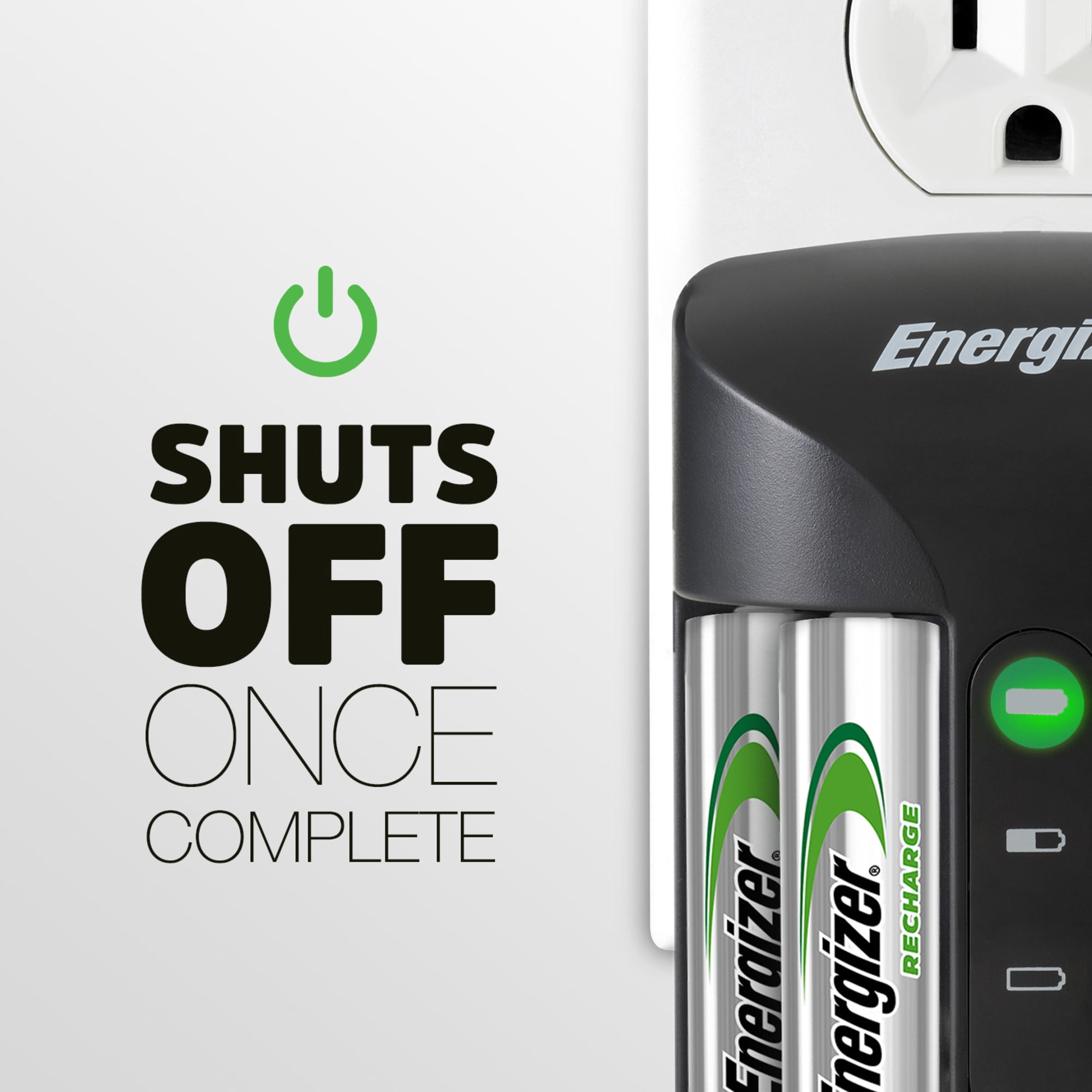 Energizer Recharge Pro Battery Charger for AA and AAA NiMH Batteries (4 AA Batteries Included) ojavs