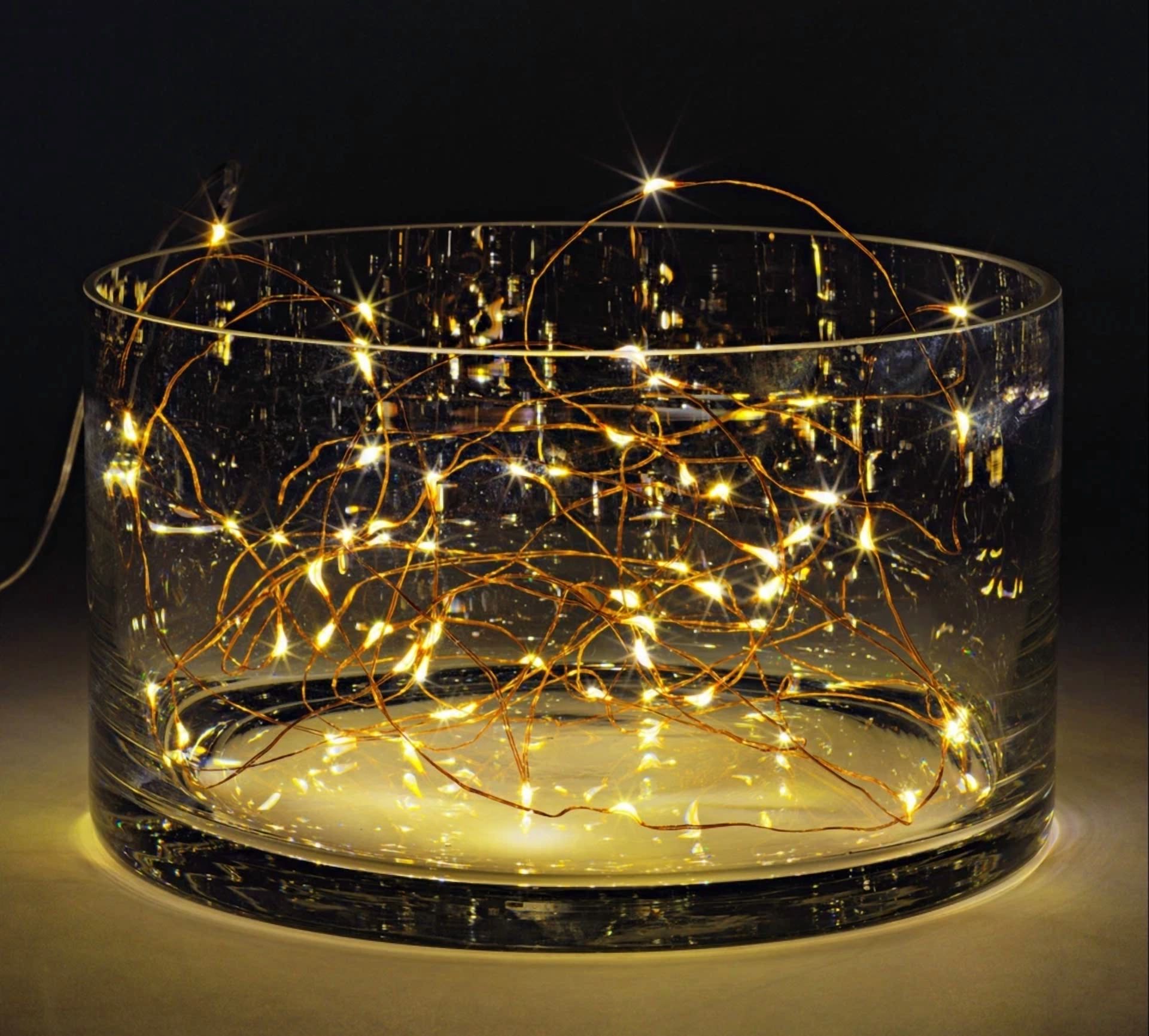 VAULT LED Party String Lights for Indoor and Outdoor Decor (Warm White, 60 Count) 5xubc