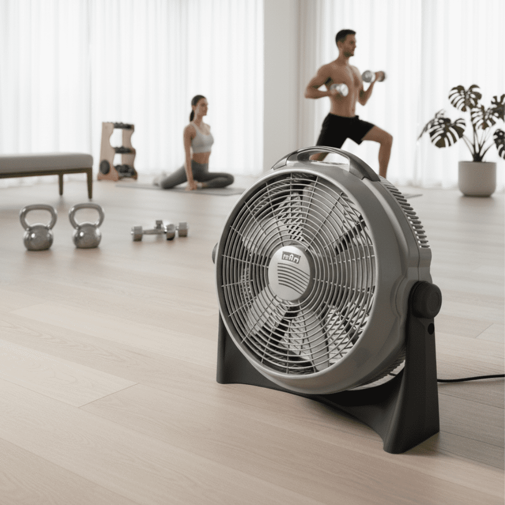 MAN Industries 20-Inch High-Velocity Floor Fan (Grey, 20 in) rovoi