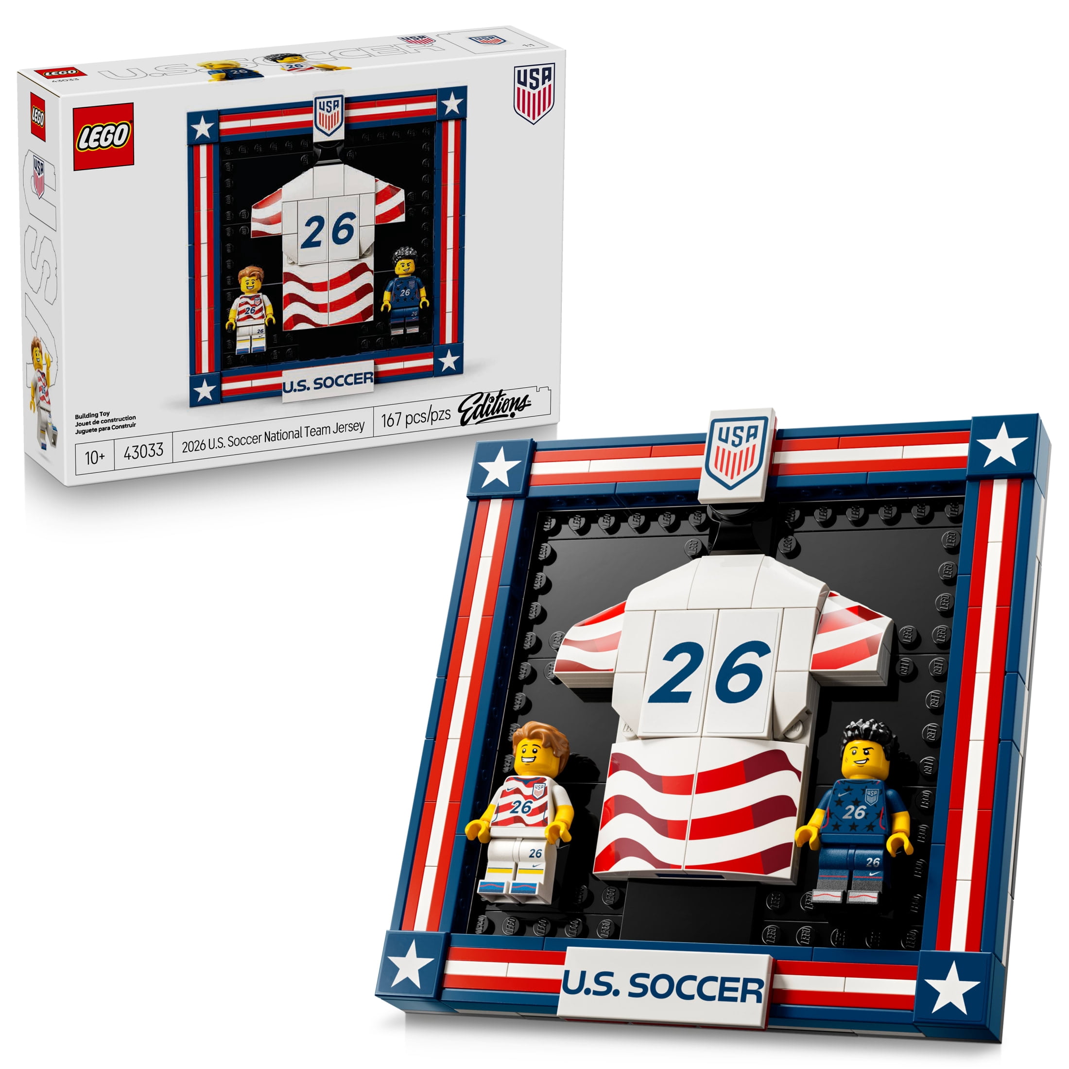 LEGO U.S. Soccer National Team Jersey Building Set (167 Pieces, 8.5 in. H) bz1fd