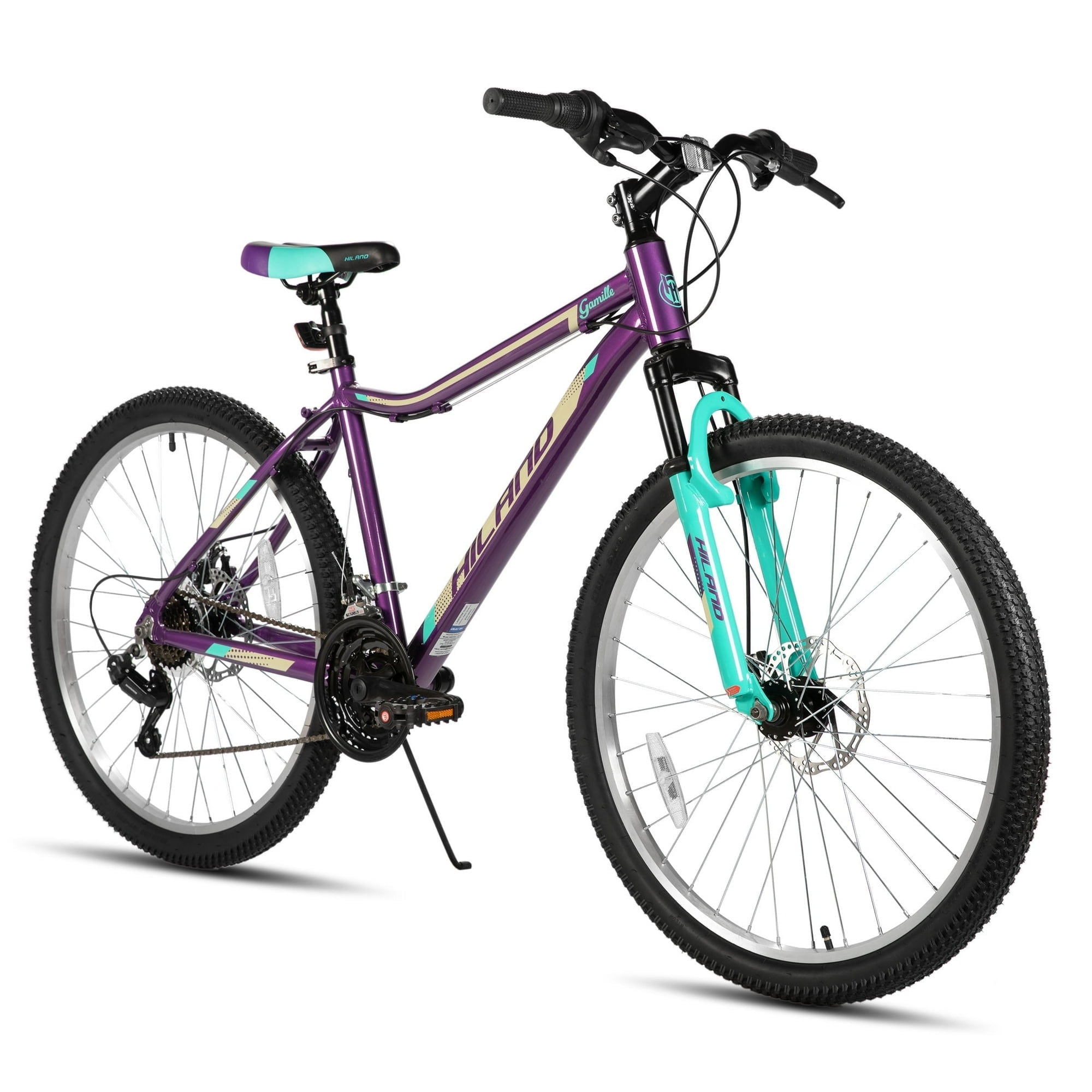 Hiland Mountain Bike, 18-Speed MTB with Dual Disc Brakes, Lightweight Aluminum Frame (20 in) 0qr5f