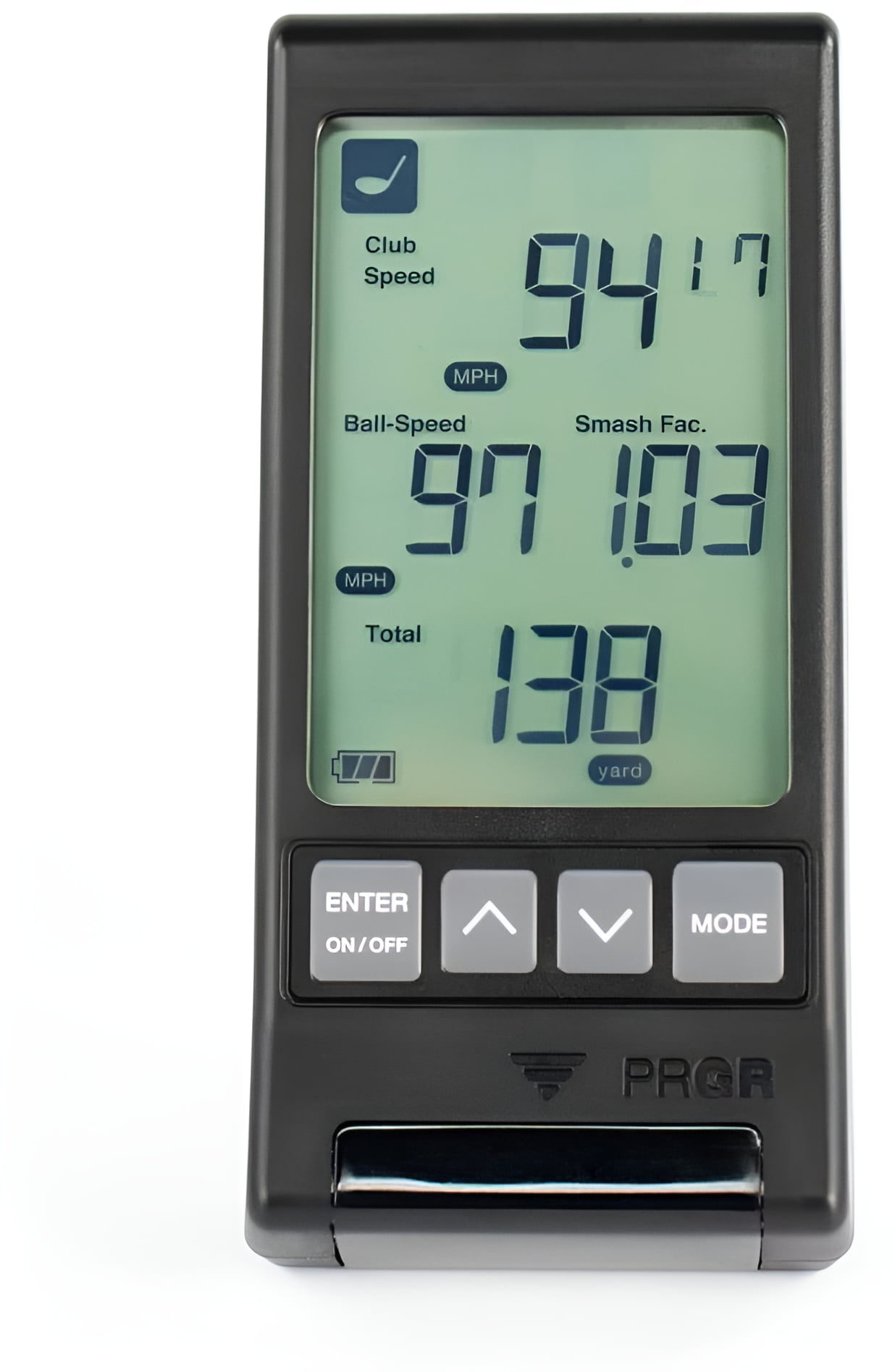 PRGR Pocket Golf Launch Monitor HS-130A (Black, 1 Unit) r1c12