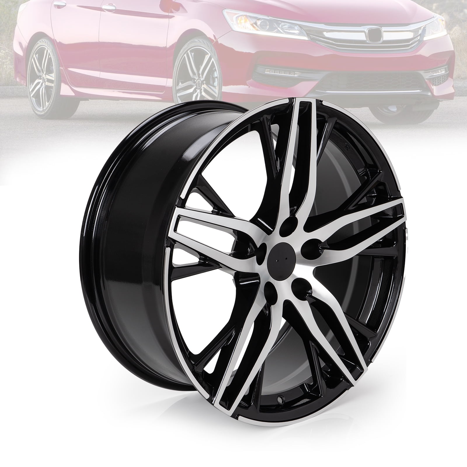 iSHUNFA 19-inch Alloy Wheel Rim for 2021-2022 Honda Accord (Black, 19x8.5 in) h6fzx