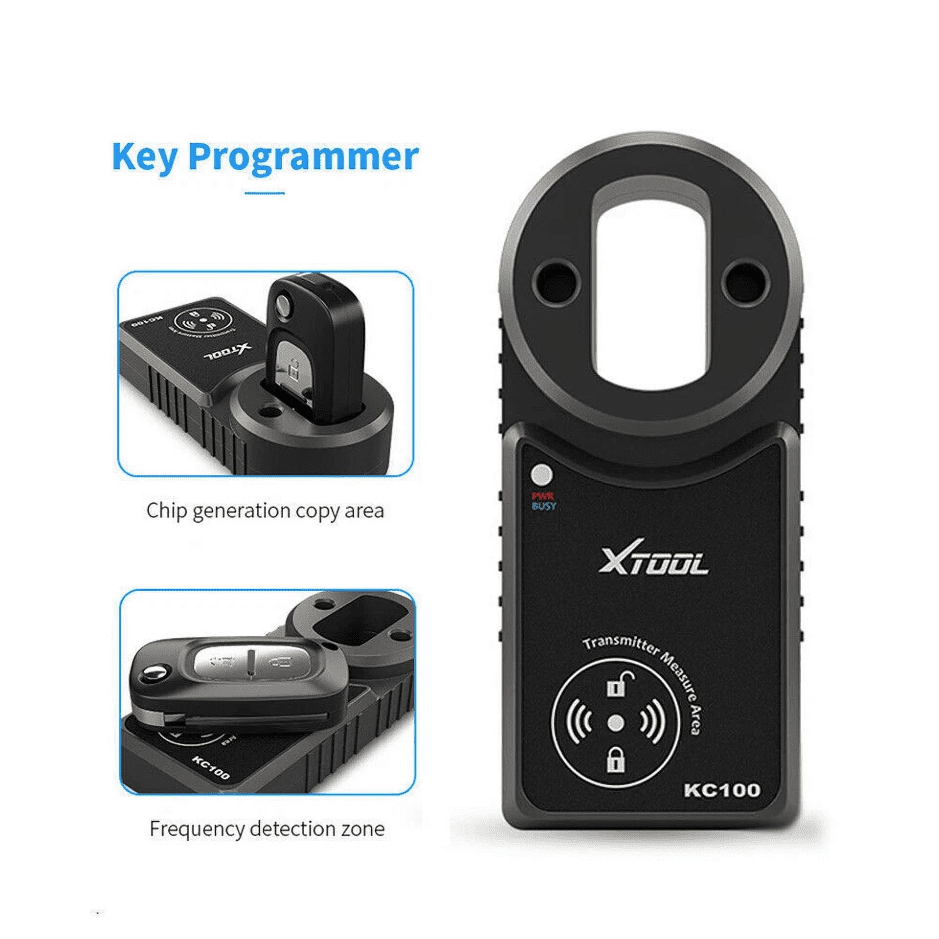 XTOOL KC100 Automotive Key Fob Programmer Adapter for Toyota Lexus VW BMW (Black) dq3wg