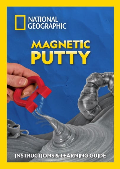 National Geographic Magnetic Putty Slime Science Activity Kit (Grey, 3 oz) xxzu7