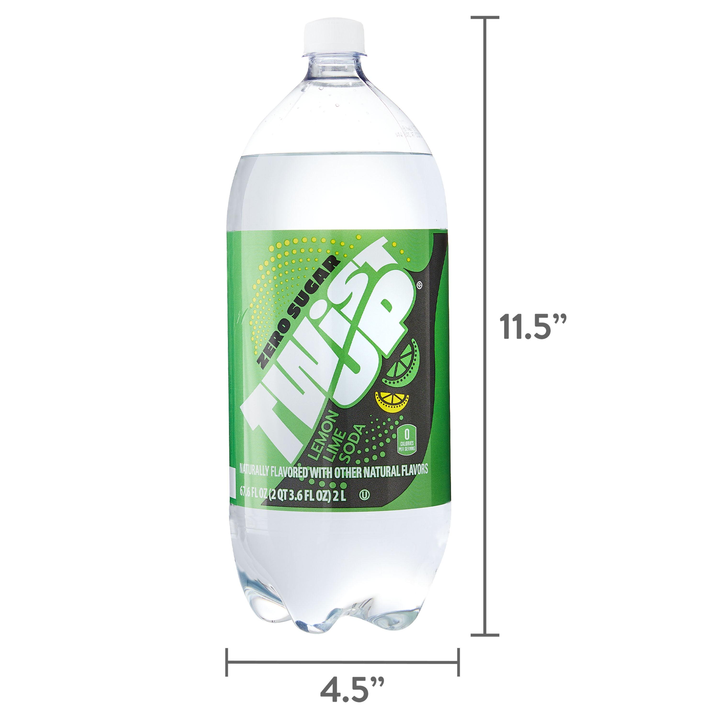 Sam's Choice Zero Sugar Twist Up Lemon-Lime Soda (6 Pack, 67.6 fl oz) ixg1f
