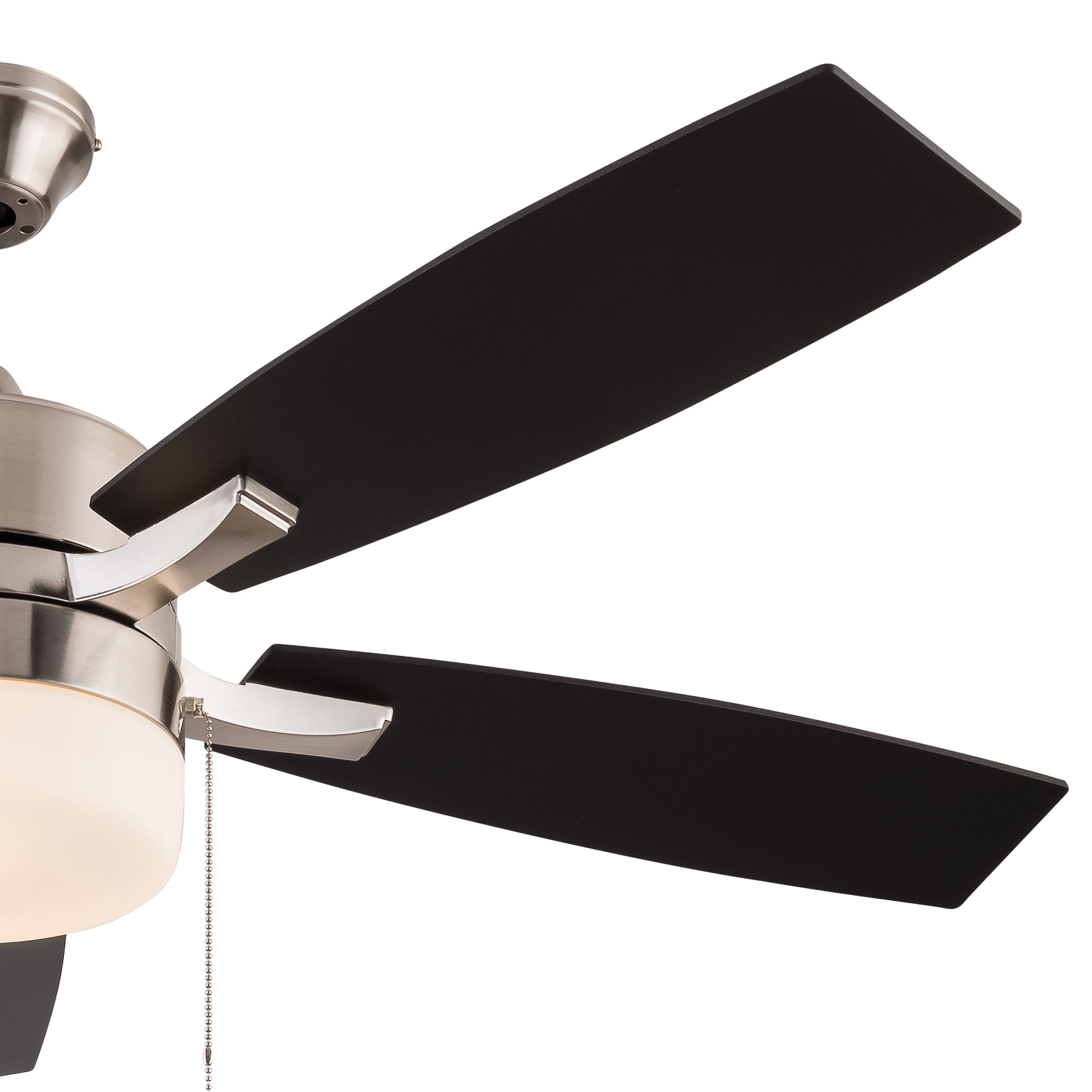 Simpol 52 in Modern Brushed Nickel LED Indoor Reversible Ceiling Fan (Brushed Nickel, 52 in) 9wwnl