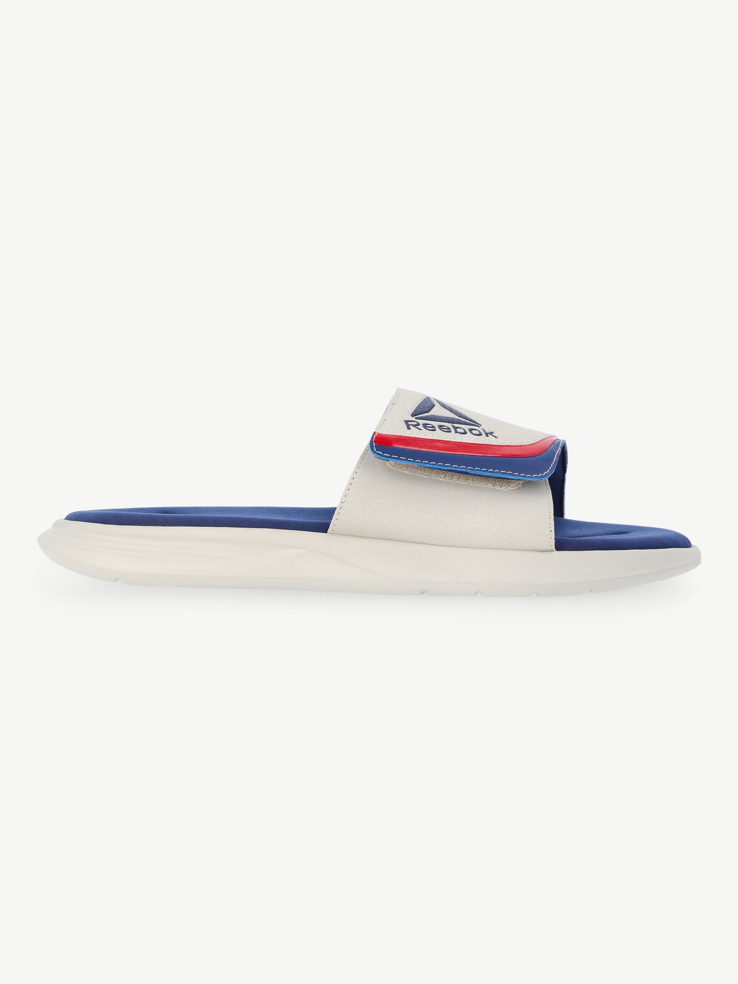 Reebok Men’s Delta Slide Sandals, Lightweight Memory Foam Comfort (White, Size 10) prhc9