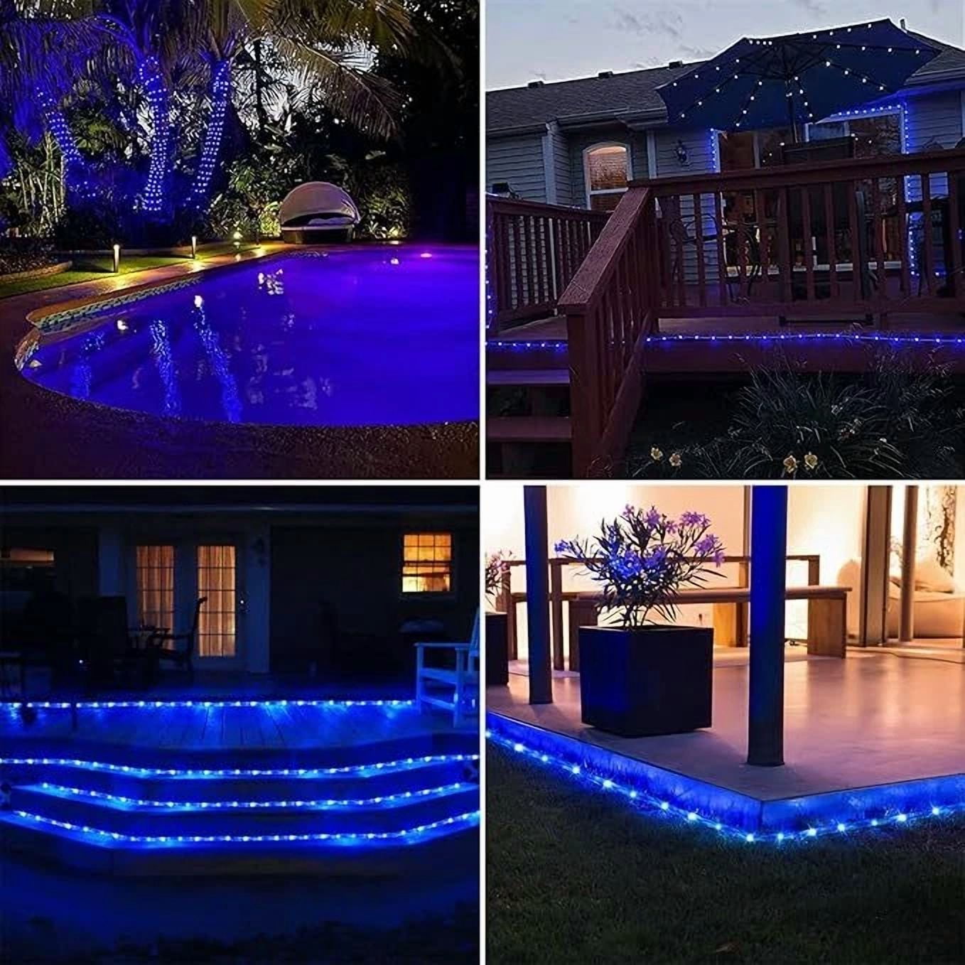 Purely Elizabeth Solar LED String Lights for Christmas Garden Decoration (Warm White, 33 ft) 7po77