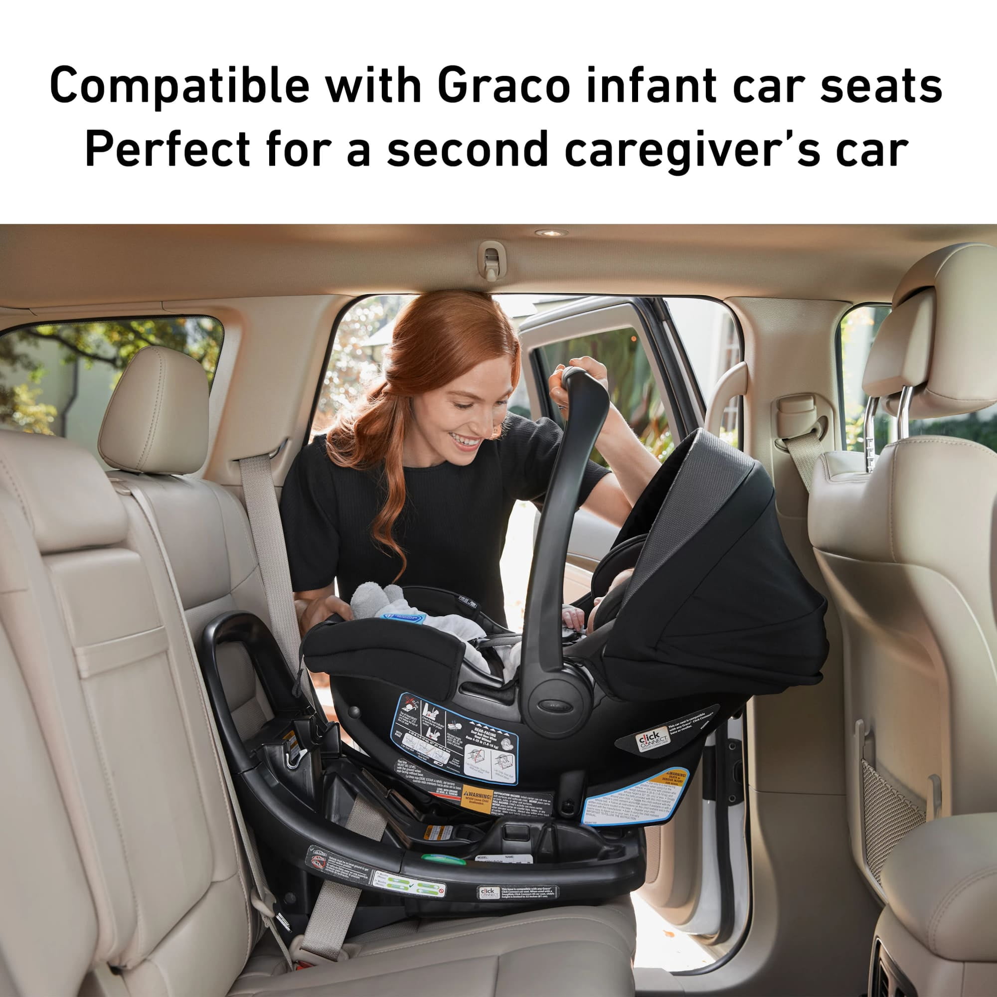 Graco SnugRide SnugFit Infant Car Seat Base with Anti-Rebound Bar (Black, 1 Count) efzwt