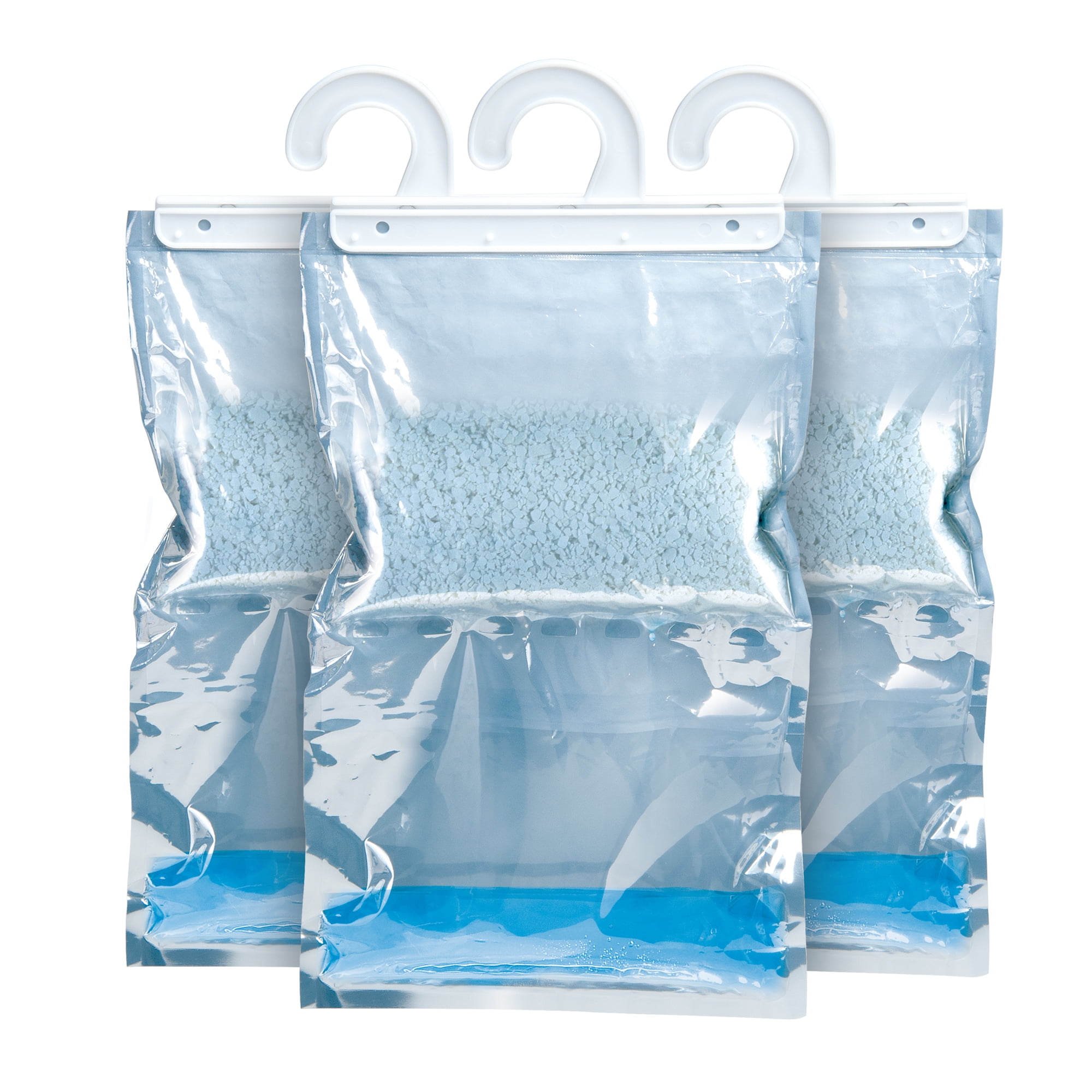 Humydry Moisture Absorber Hanging Bags, Odor Eliminator for Closets, Unscented (2 Pack of 3, 15.9 oz each) 17toa