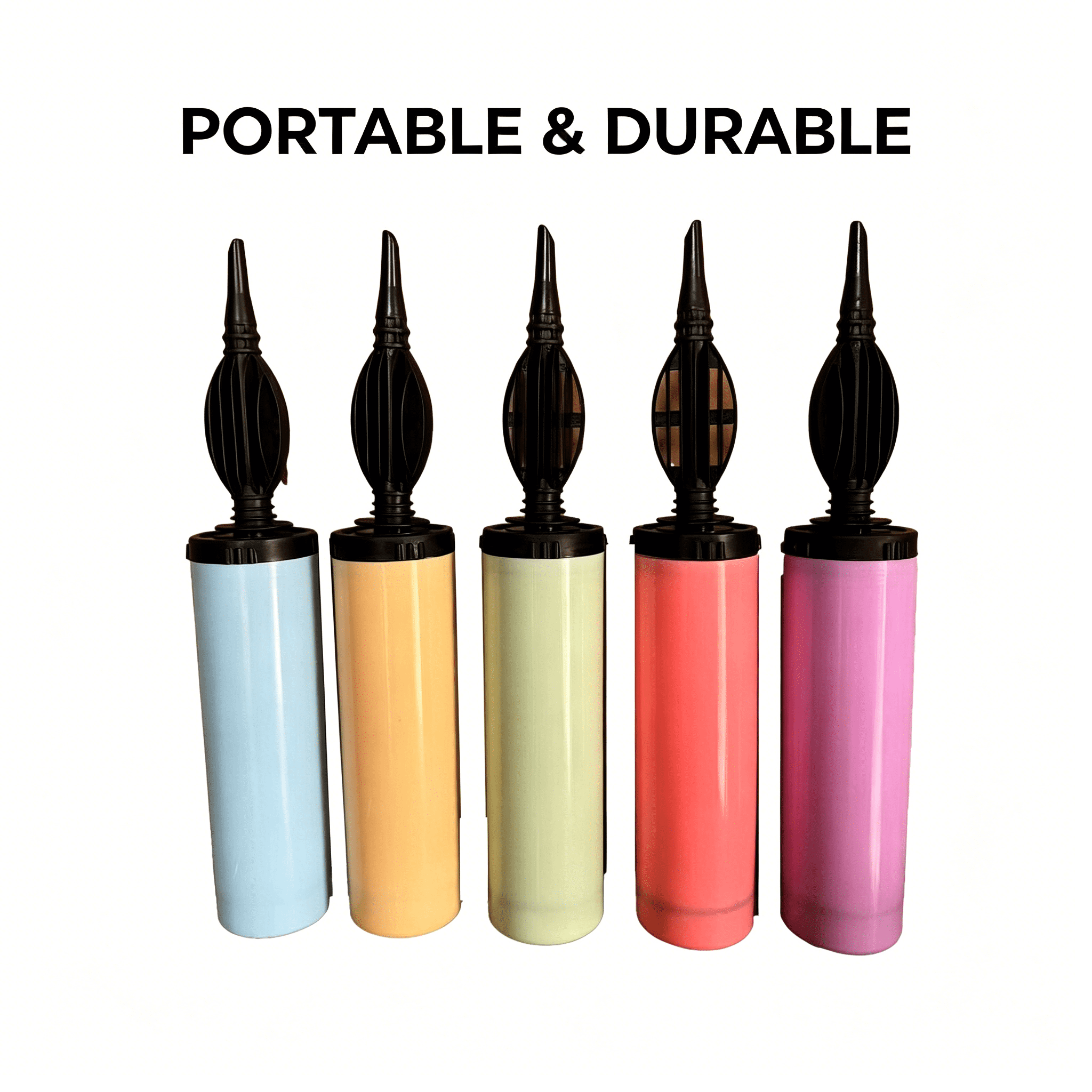 EXLEAF Manual Balloon Pump Handheld Inflator for Party Decorations (2 Pack, 11 in) 5dbyv