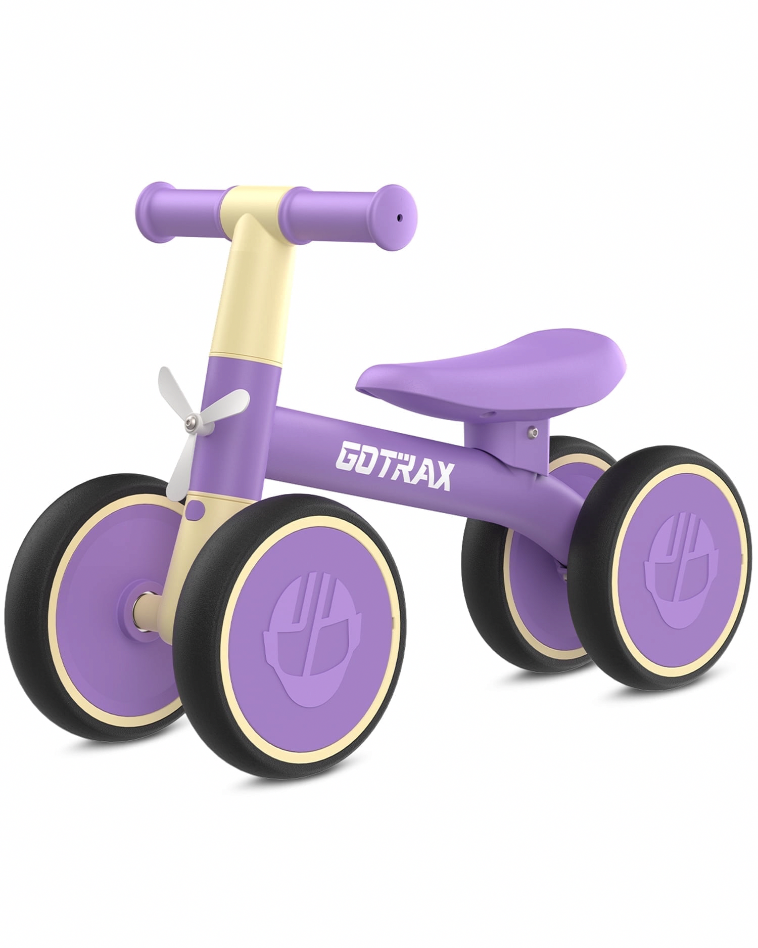 GOTRAX BA1 Baby Balance Bike 4-Wheel Ride-On Toy for Toddlers (Purple, 5.9 lb) rk5bj