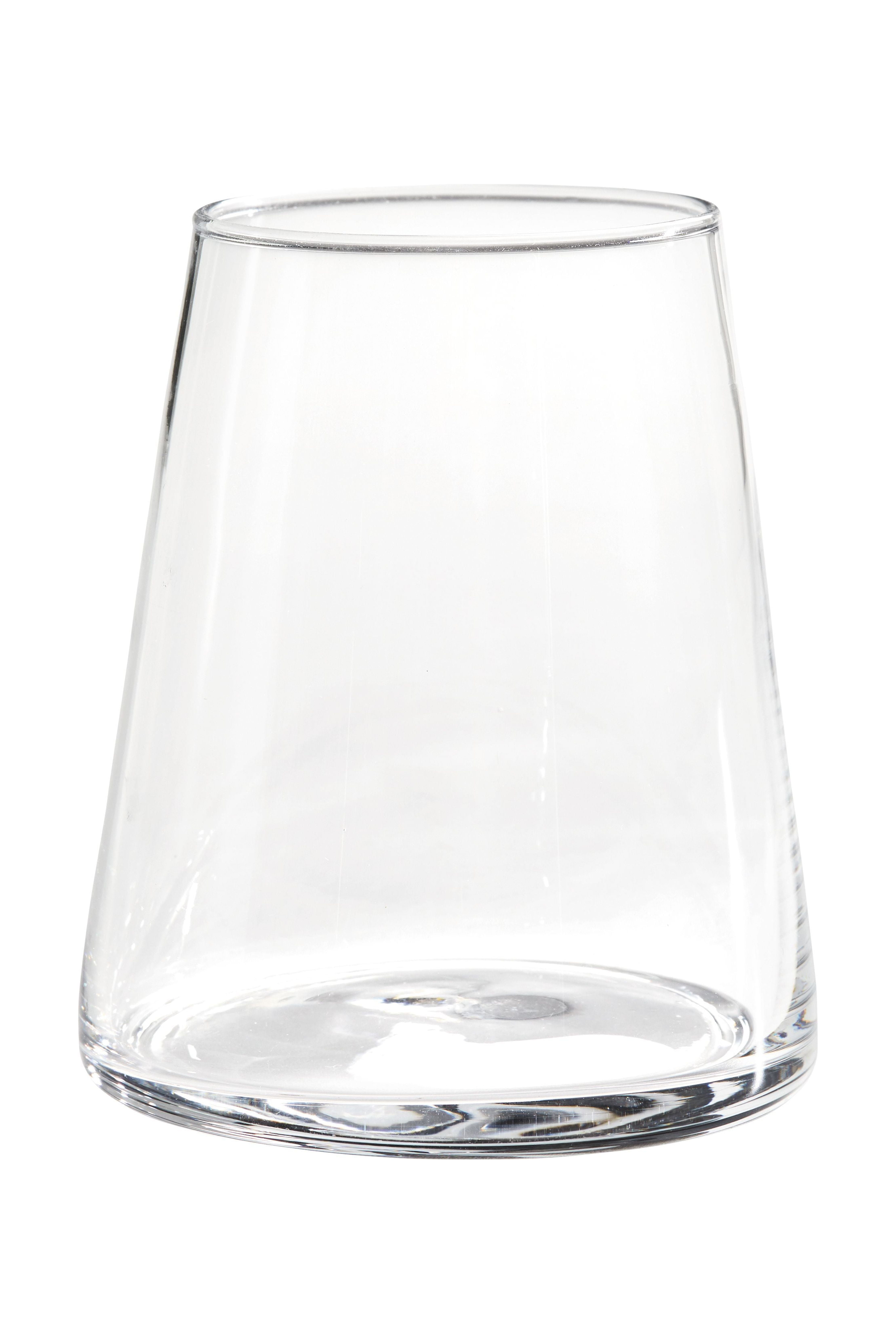 Better Homes & Gardens Flared Stemless Wine Glass Set, Contemporary Drinkware (Clear, 17 oz, Set of 4) 3477y