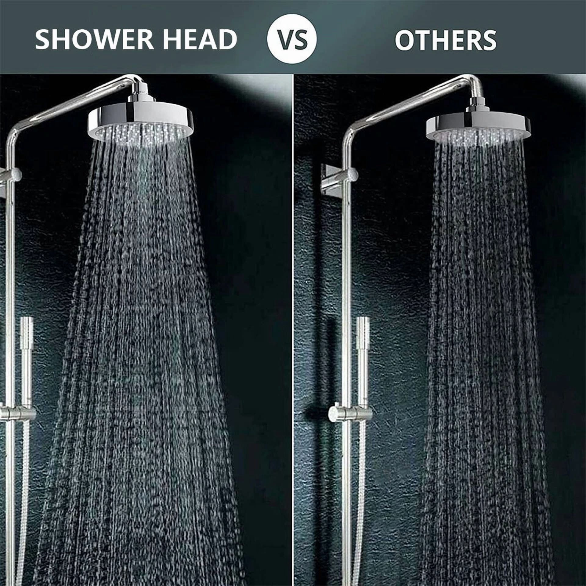 Flint High Pressure Rainfall Shower Head (6 in, Chrome) n8dq2