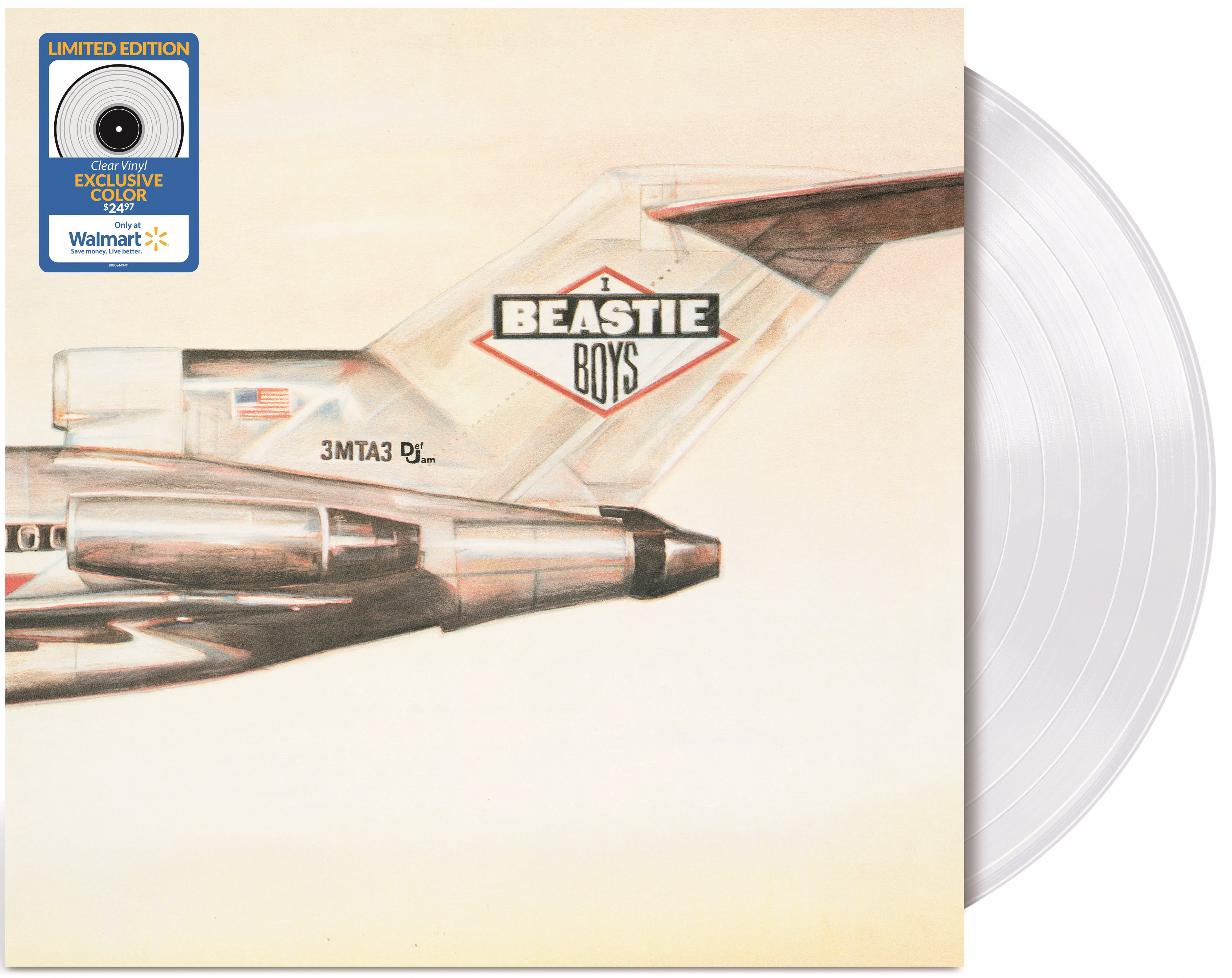 Beastie Boys Licensed to Ill (Walmart Exclusive) Vinyl LP (Clear, 12 in) x9wl7