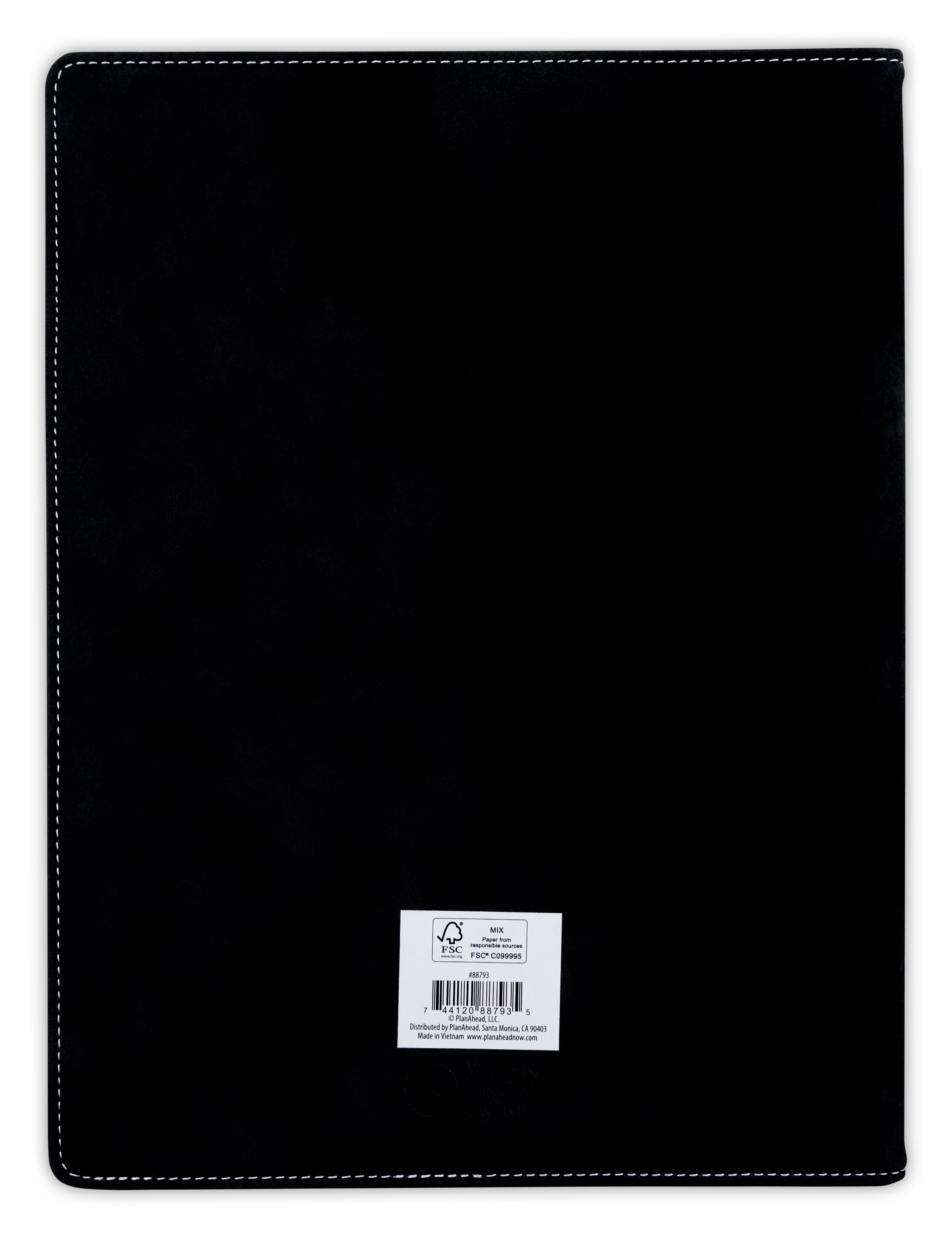 Work From Home Professional Padfolio with Writing Notebook (Black, 9.75 in x 12.25 in) 05uoe