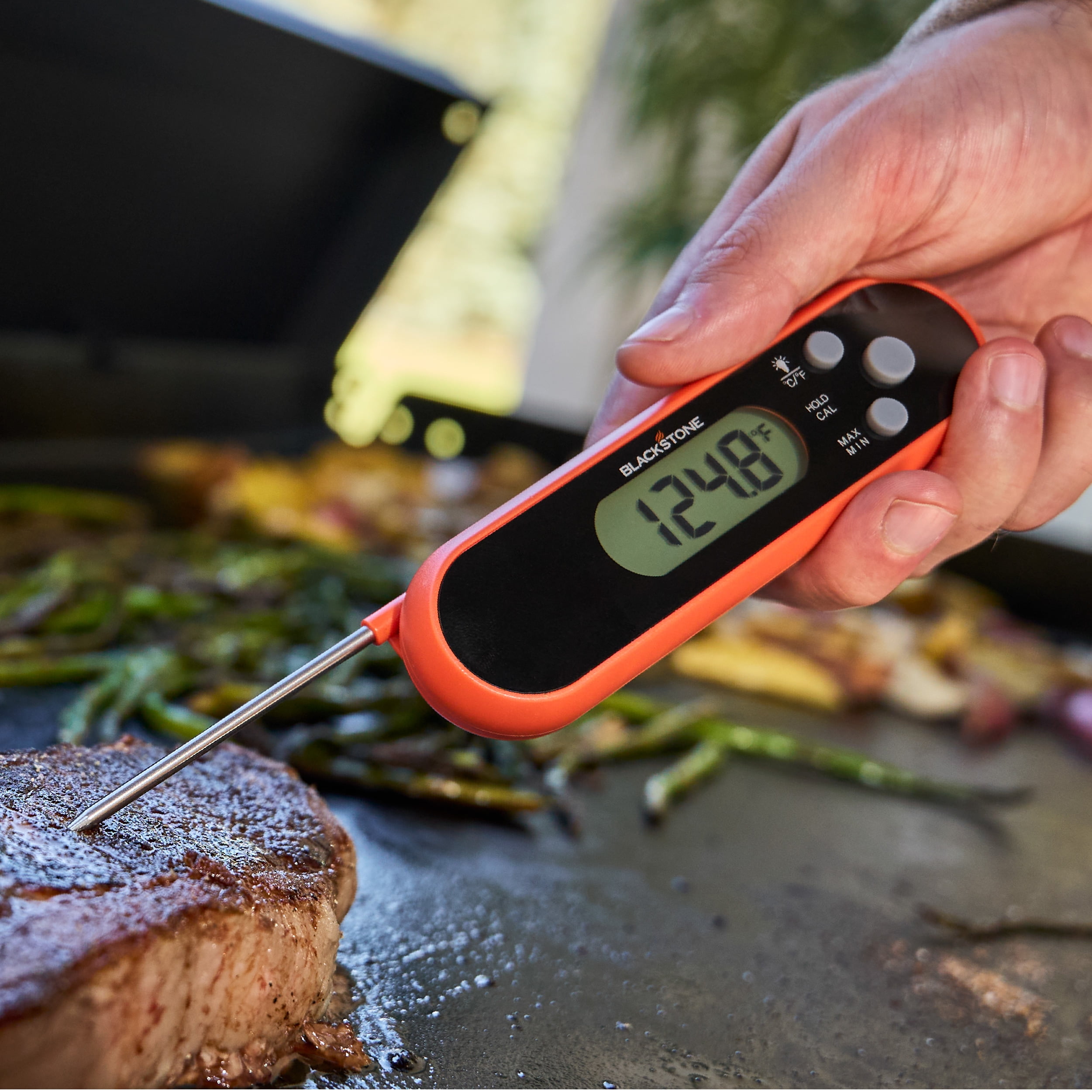 Blackstone Folding Probe Thermometer for Grilling and Cooking (Orange, 6.5 in) h94a3 - Image 7