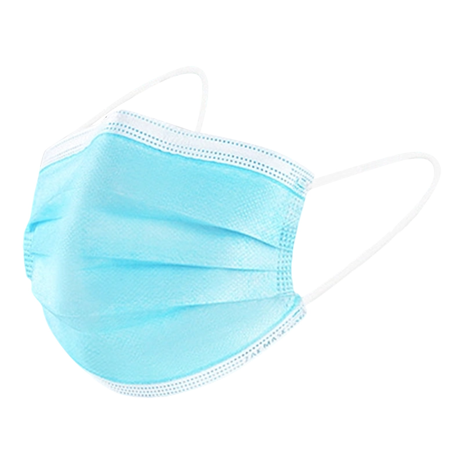 Tianiyouqing Disposable Face Masks, Breathable 3-Layer Protective Cover for Daily Use (Sky Blue, 50 Pack) lb421