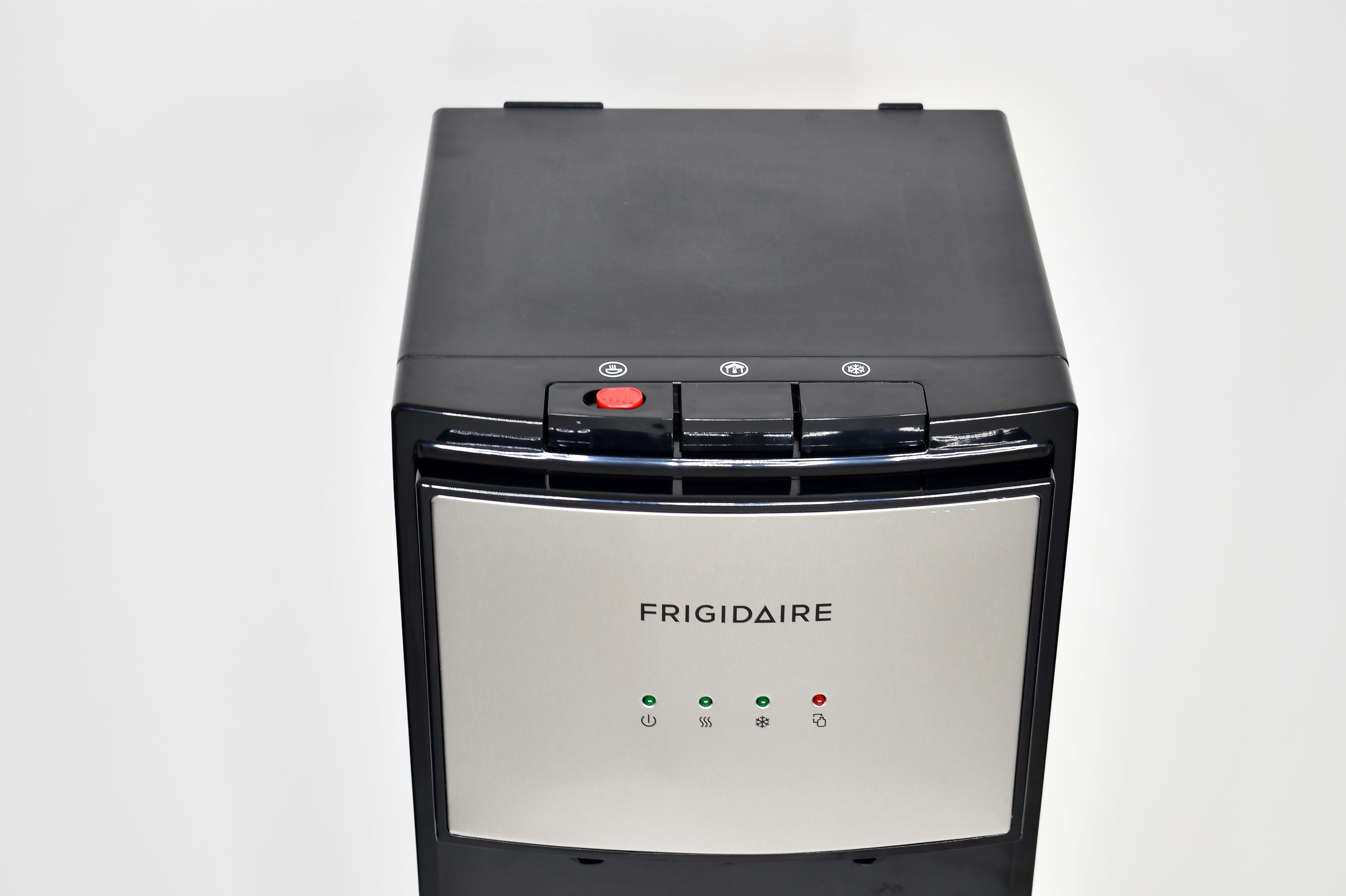 Frigidaire Bottom Loading Water Cooler Dispenser (Hot and Cold, Stainless Steel, 5 Gallon) e356g