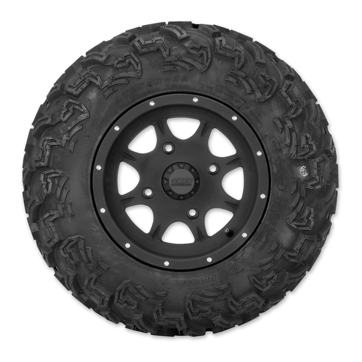 QuadBoss QBT447 Utility Tire (Black, 25x10-12) tbrbs