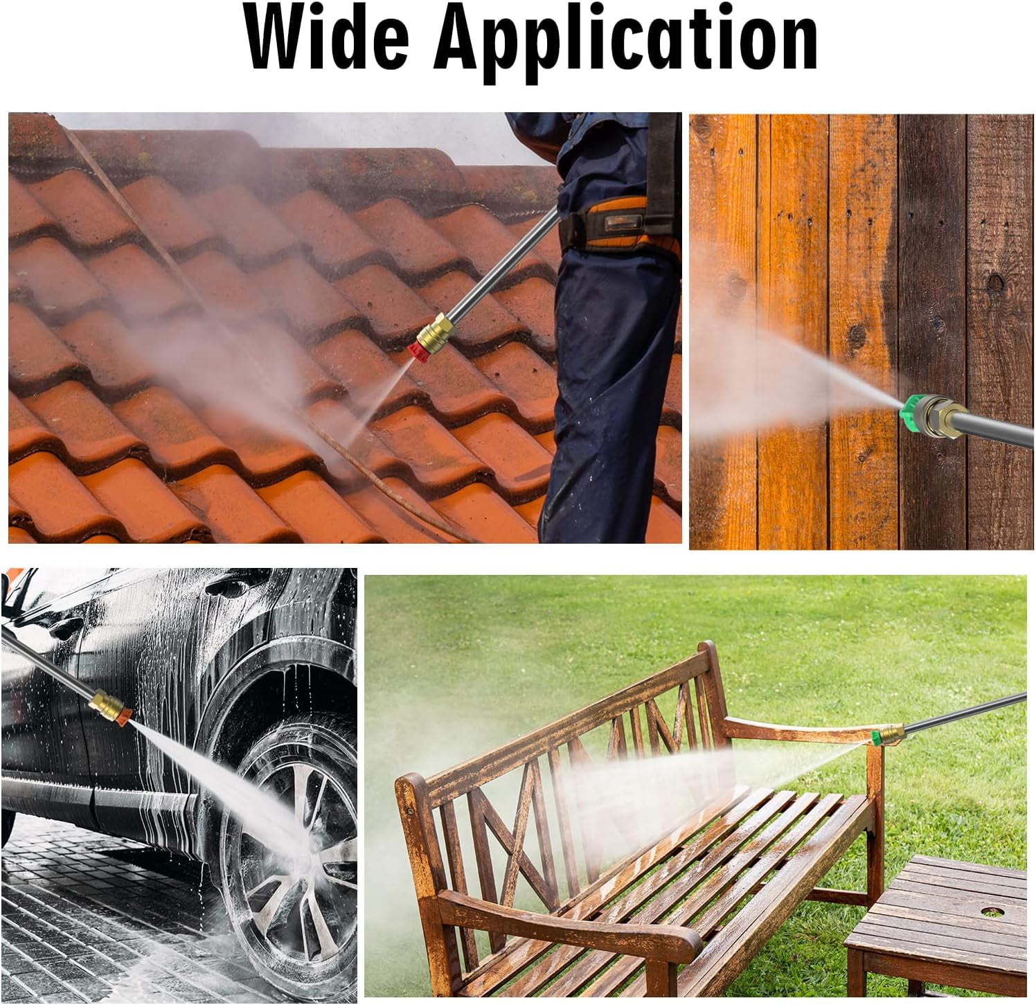 TaoTronics Electric Pressure Washer, 4200 PSI 2.6 GPM Power Washer with Hose Reel and 4 Quick Connect Nozzles (1 Pack) b2elo
