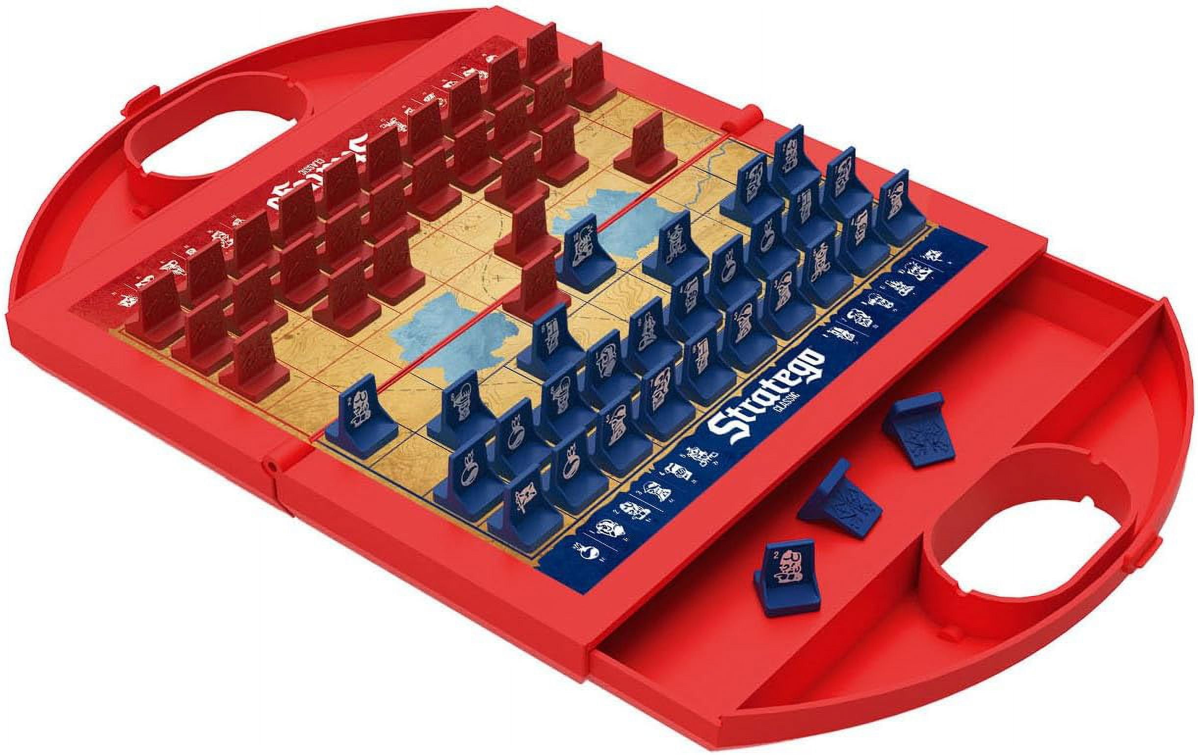 Jumbo Stratego Compact Strategy Board Game (Travel Edition) em7lv