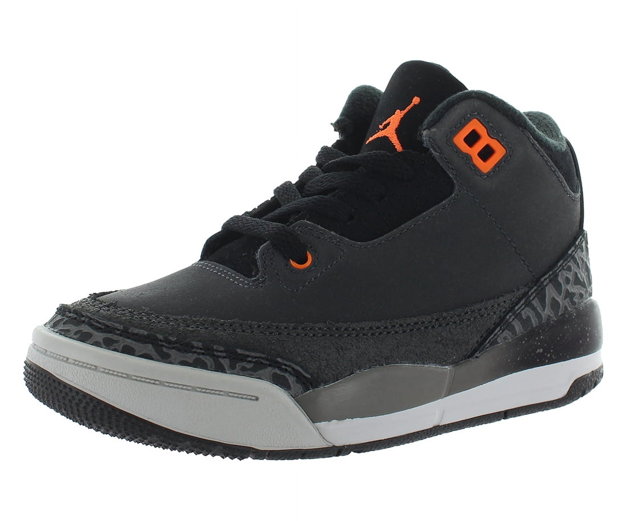 Nike Jordan 3 Retro Fear Little Kid's Basketball Shoes (Night Stadium/Total Orange, 2) uudq7