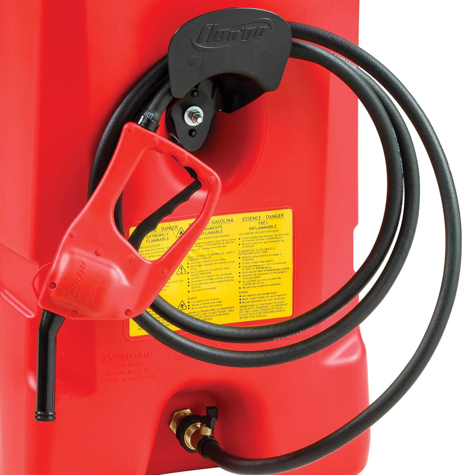 Scepter Flo N Go Duramax 14 Gallon Wheeled Fuel Transfer Caddy with Siphon Pump (Red, 14 Gallon) whab7